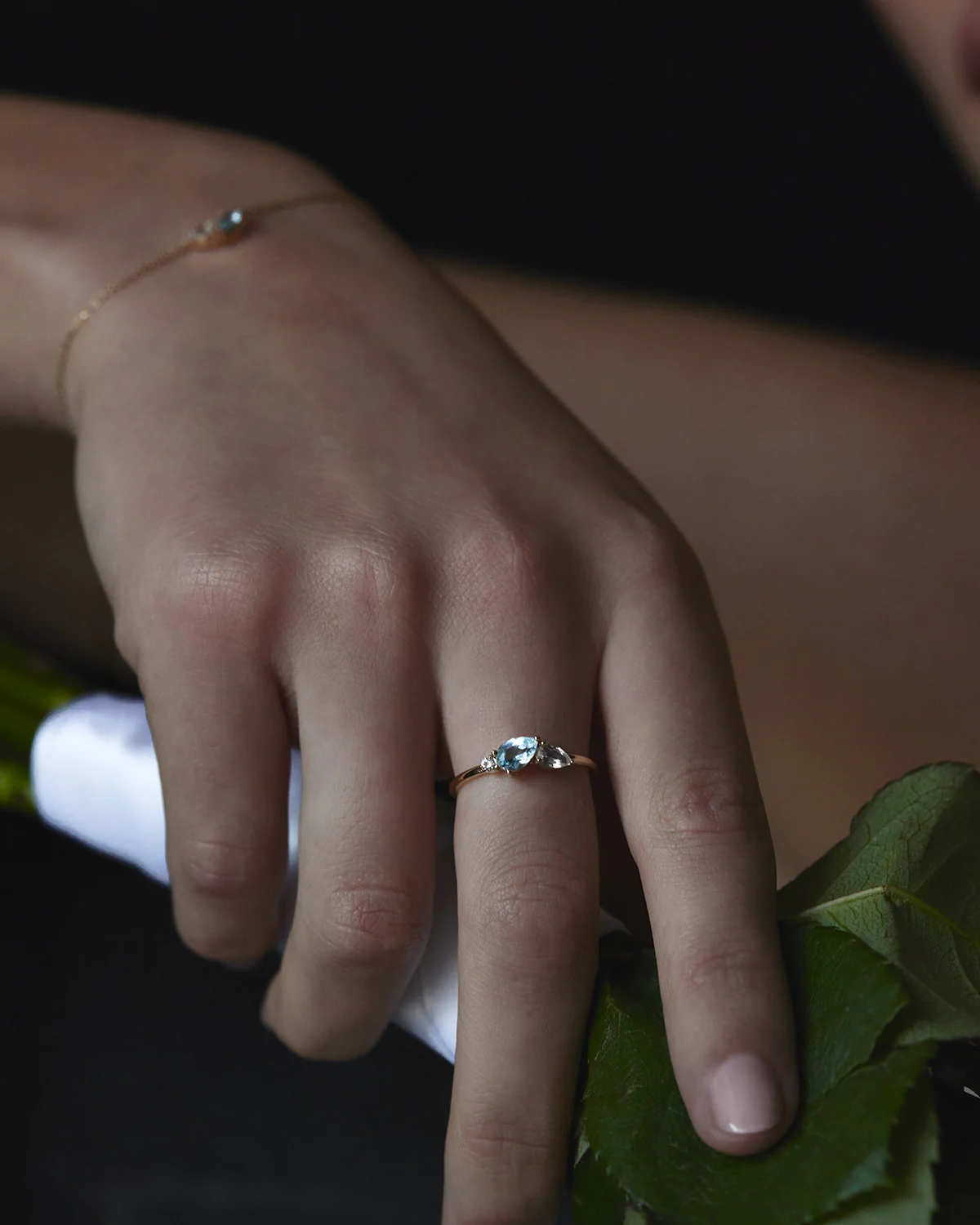 14k Solid Gold By Your Side Sapphire Ring - Image 10