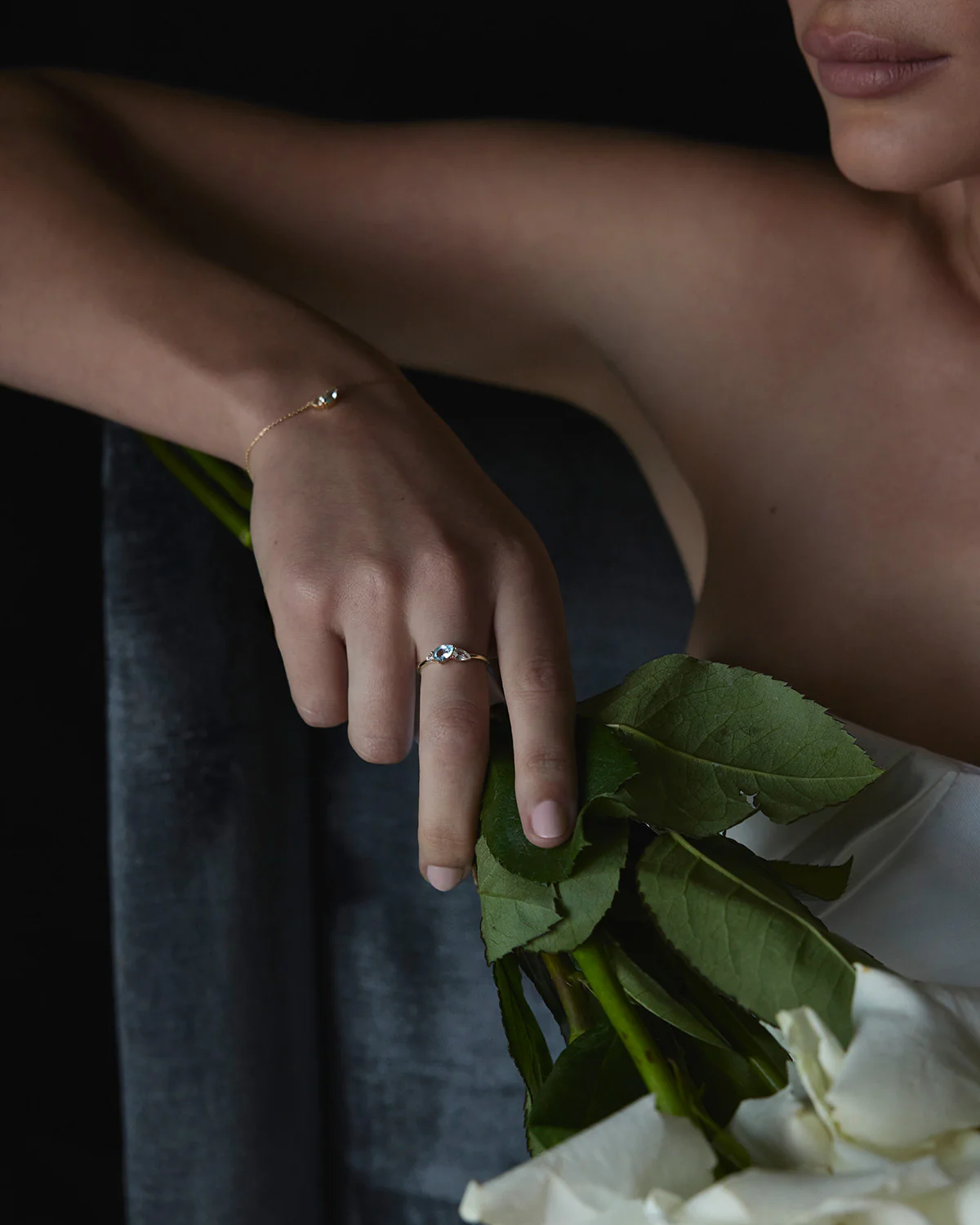 14k Solid Gold By Your Side Sapphire Ring - Image 8