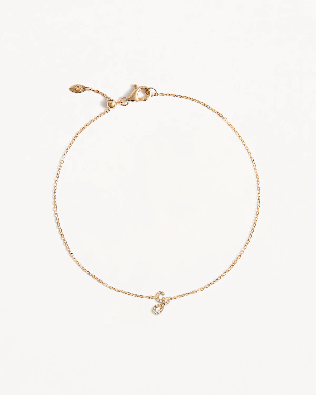 14k Solid Gold Diamond Love Letter Bracelet - Image 16