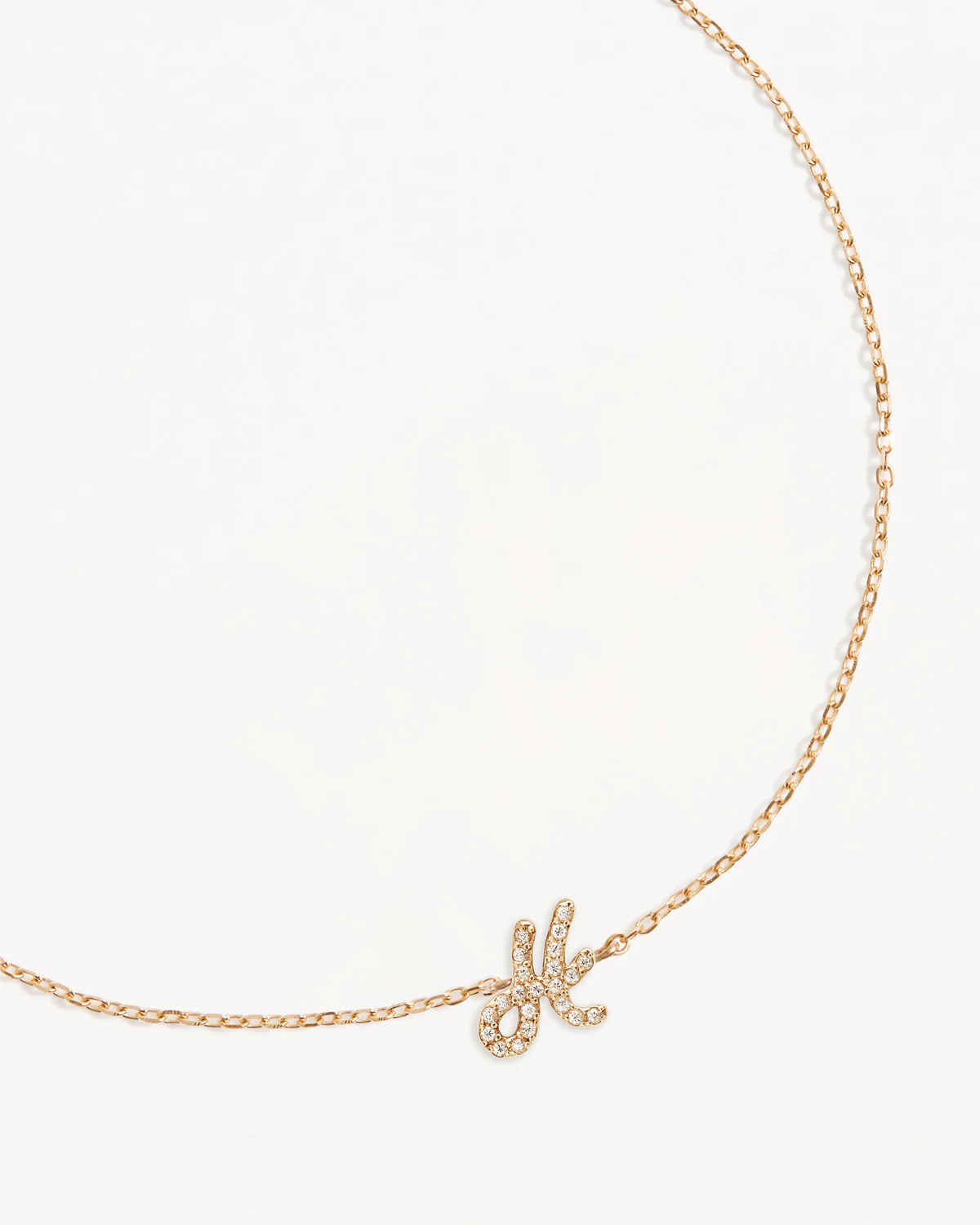 14k Solid Gold Diamond Love Letter Bracelet - Image 19