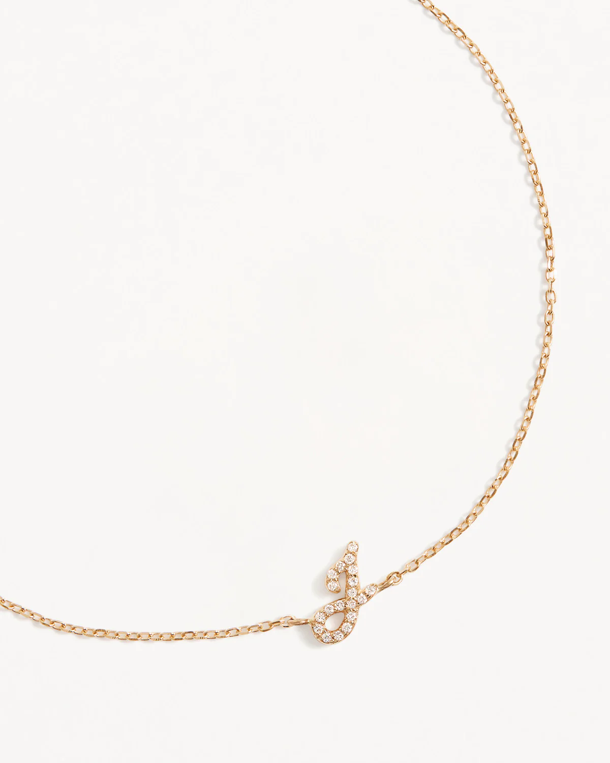 14k Solid Gold Diamond Love Letter Bracelet - Image 24
