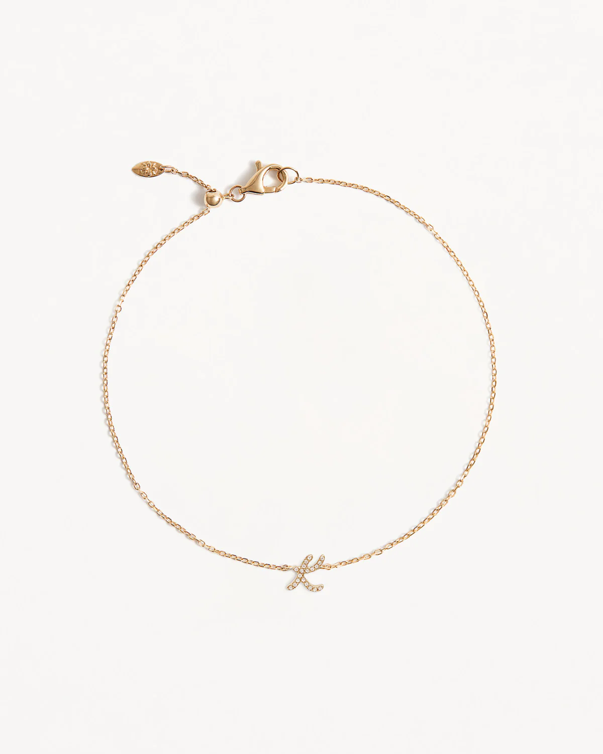 14k Solid Gold Diamond Love Letter Bracelet - Image 25