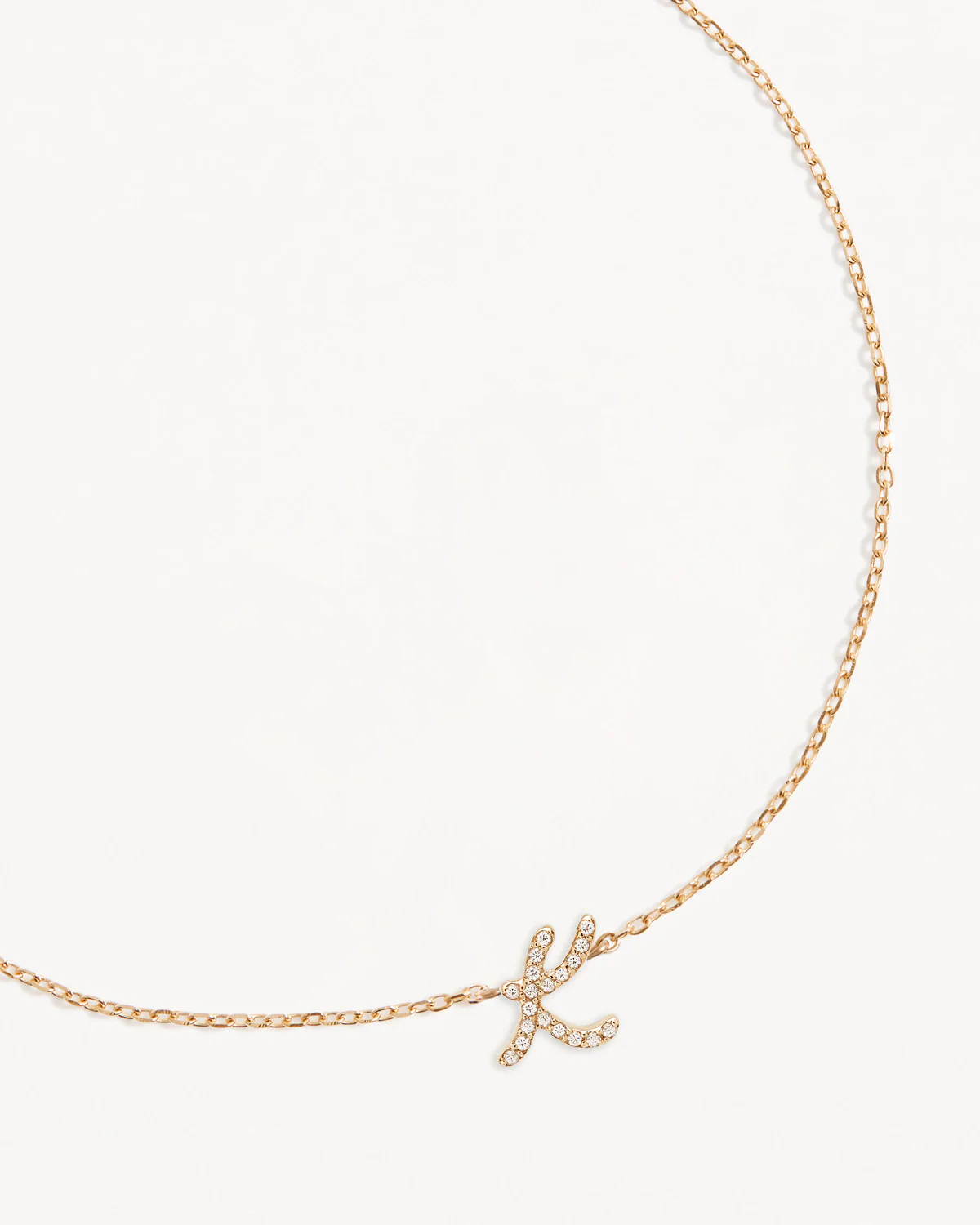 14k Solid Gold Diamond Love Letter Bracelet - Image 26