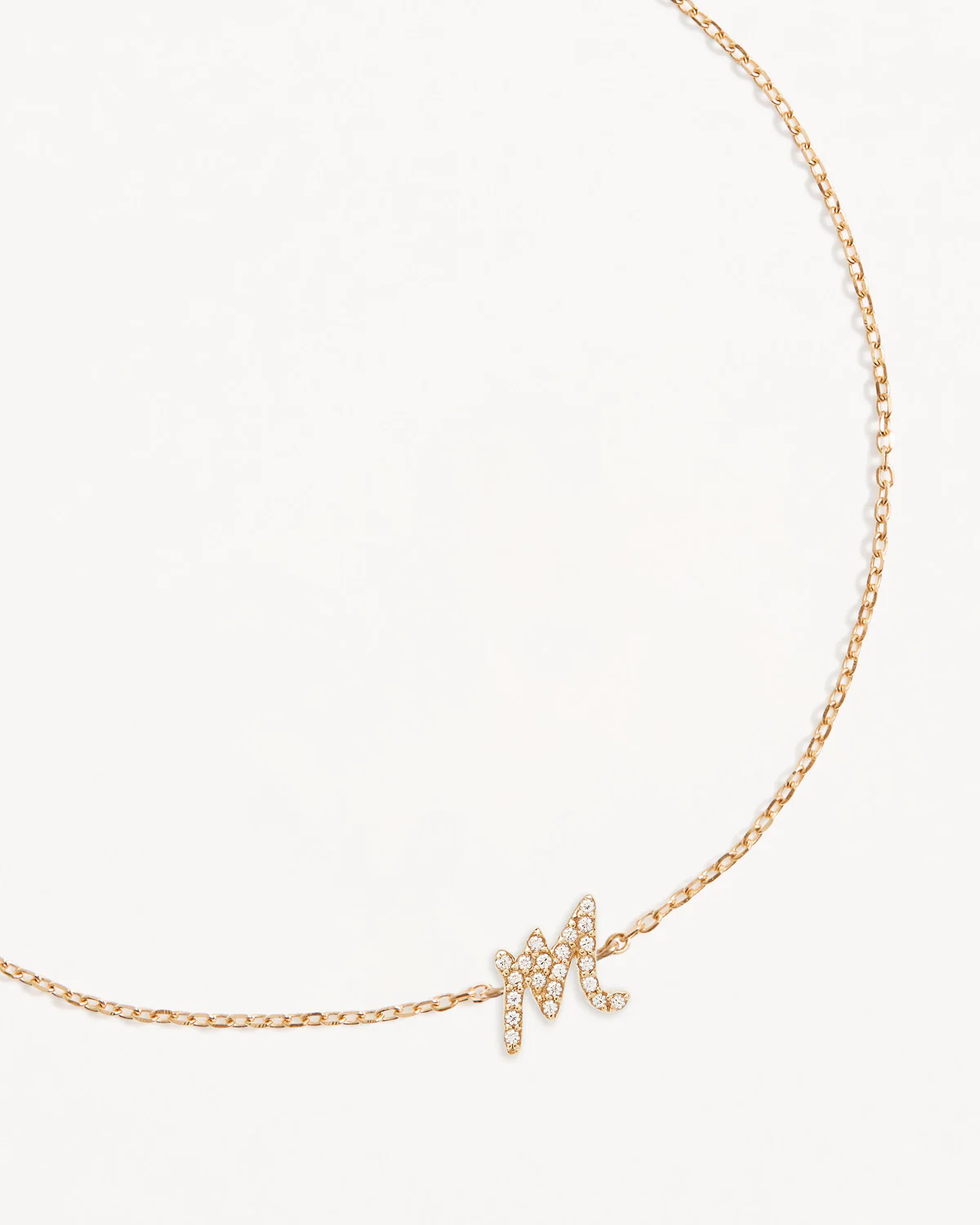 14k Solid Gold Diamond Love Letter Bracelet - Image 30
