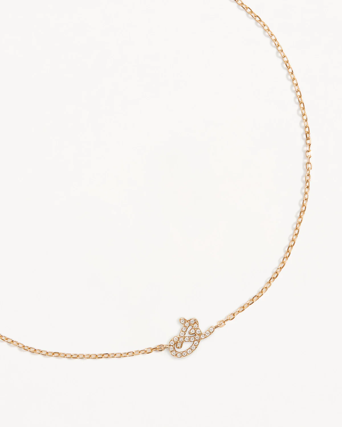 14k Solid Gold Diamond Love Letter Bracelet - Image 6