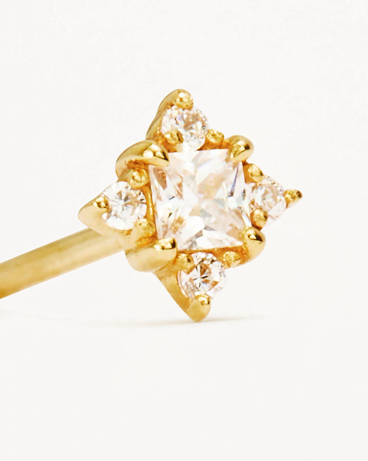 14k Solid Gold Endless Light Cartilage Earring - Image 3