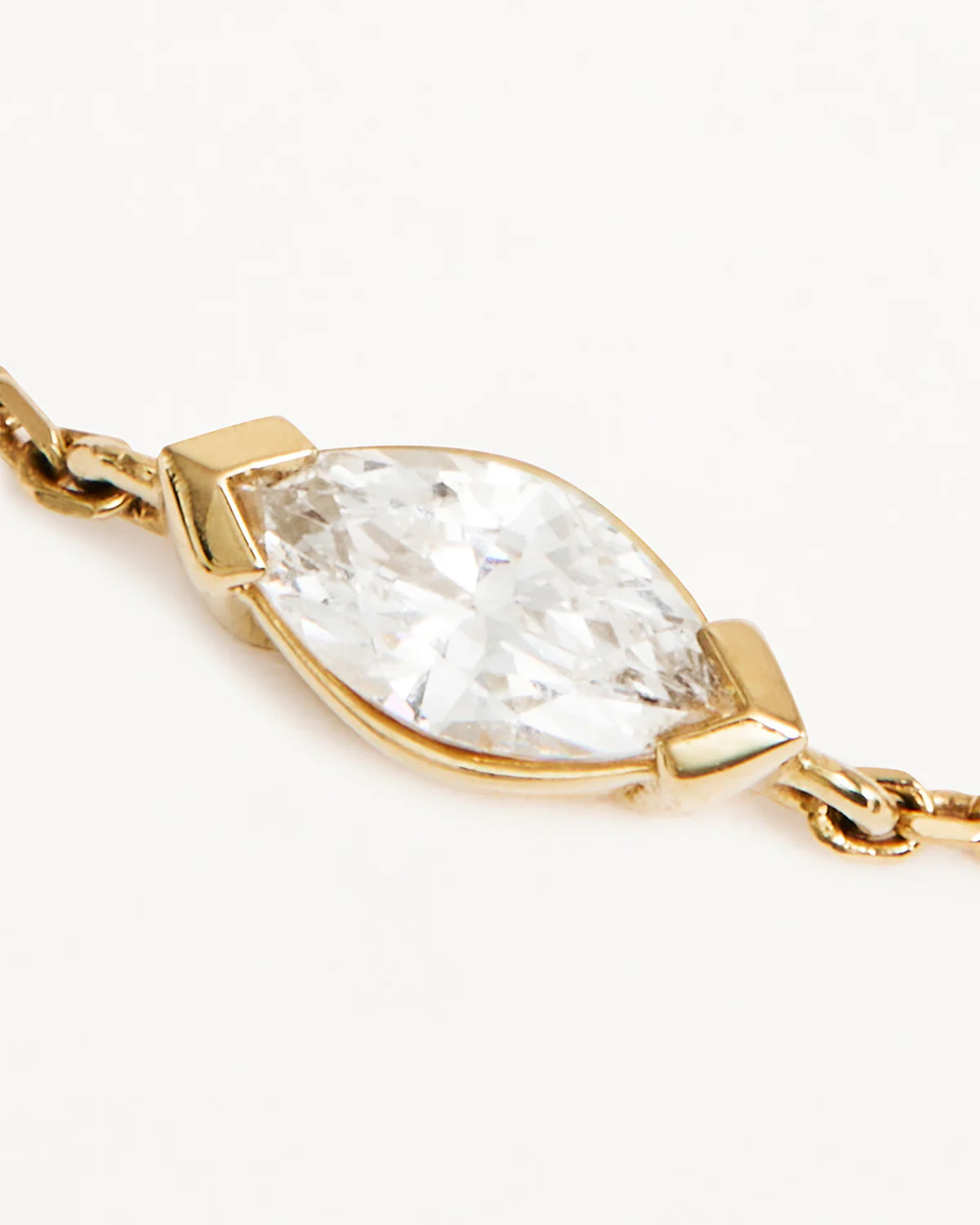 14k Solid Gold Floating Petal Lab-Grown Diamond Bracelet - Image 3