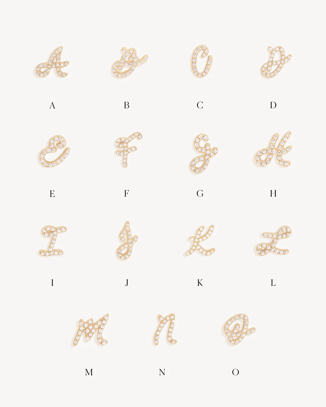 14k Solid Gold Forever Love Diamond Letter Earring - Image 4