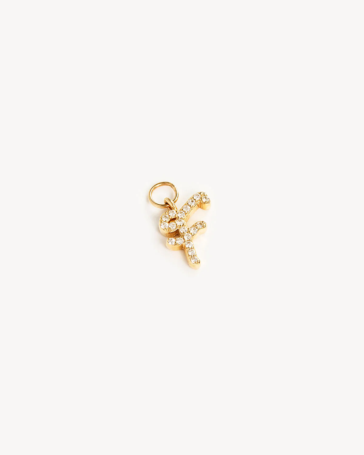 14k Solid Gold Forever Love Diamond Letter Hoop Earring Charm - Image 15