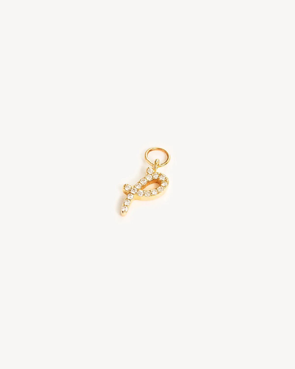 14k Solid Gold Forever Love Diamond Letter Hoop Earring Charm - Image 35