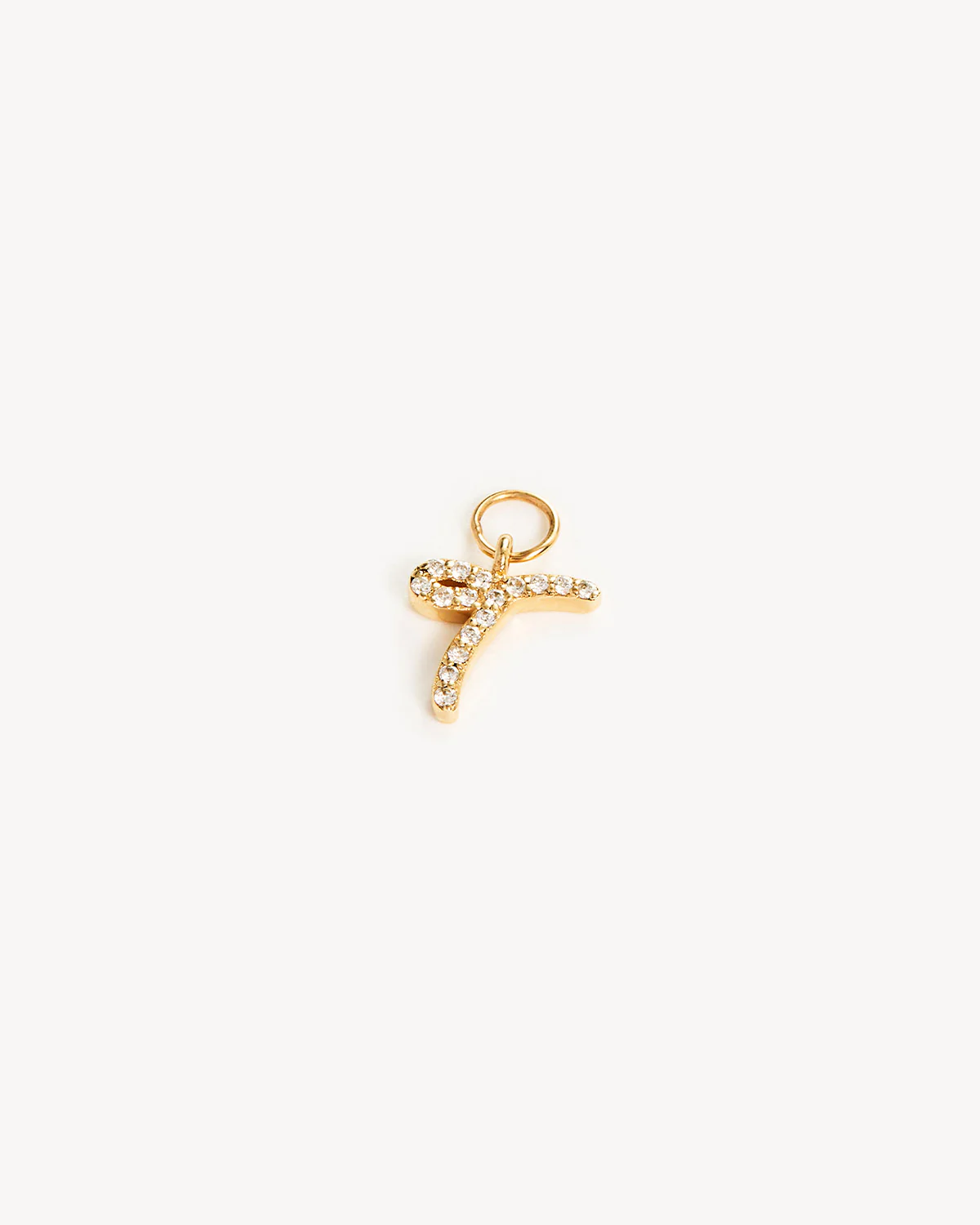 14k Solid Gold Forever Love Diamond Letter Hoop Earring Charm - Image 41