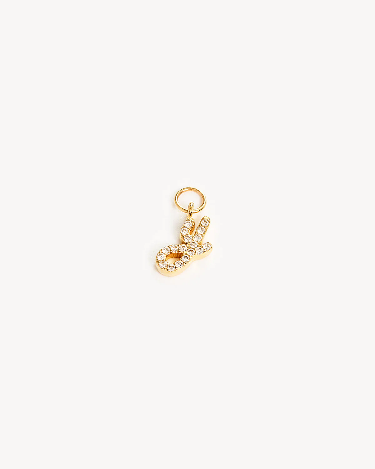 14k Solid Gold Forever Love Diamond Letter Hoop Earring Charm - Image 51