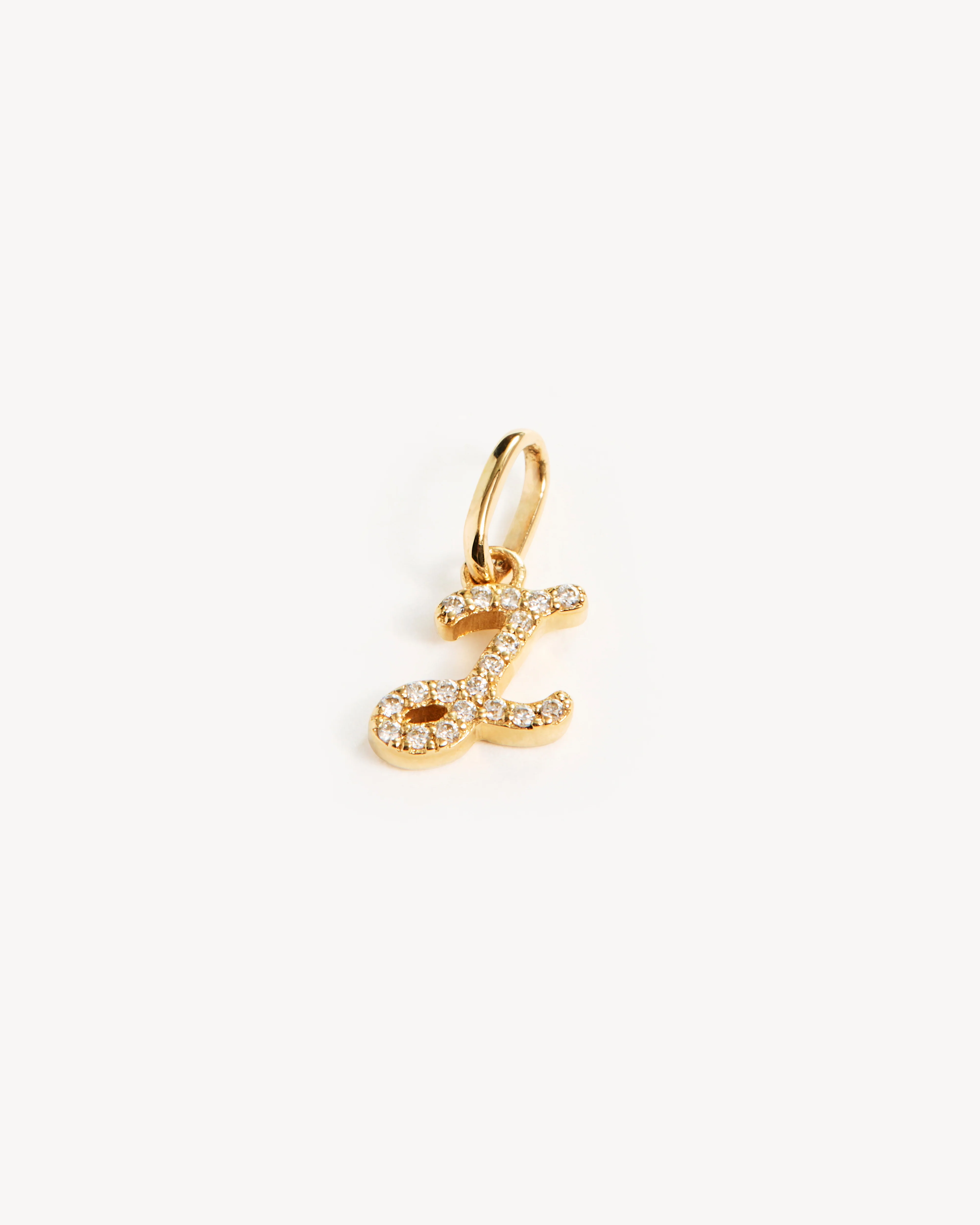 14k Solid Gold Forever Love Diamond Letter Necklace Pendant - Image 68