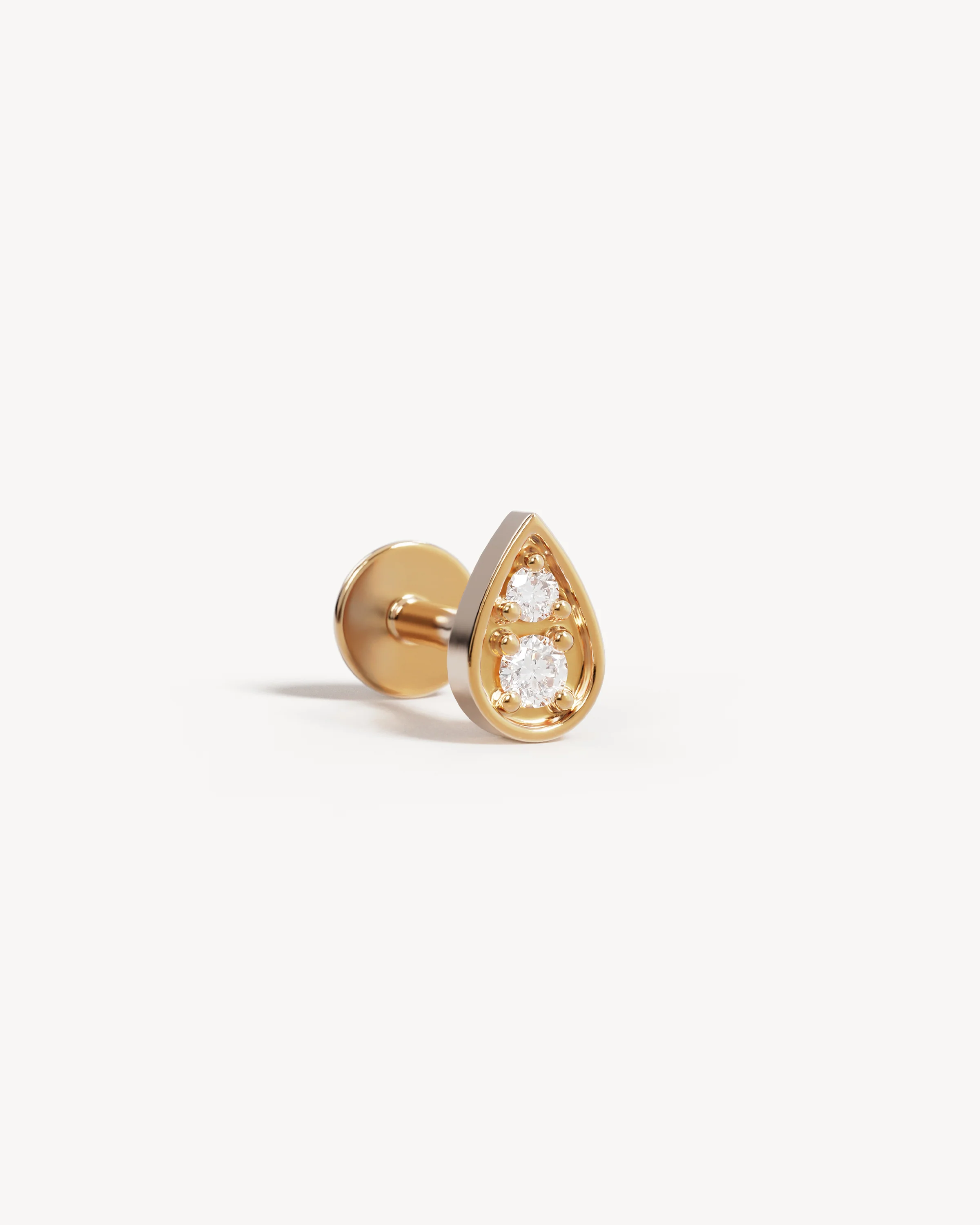 14k Solid Gold Illuminate Lab-Grown Diamond Cartilage Earring