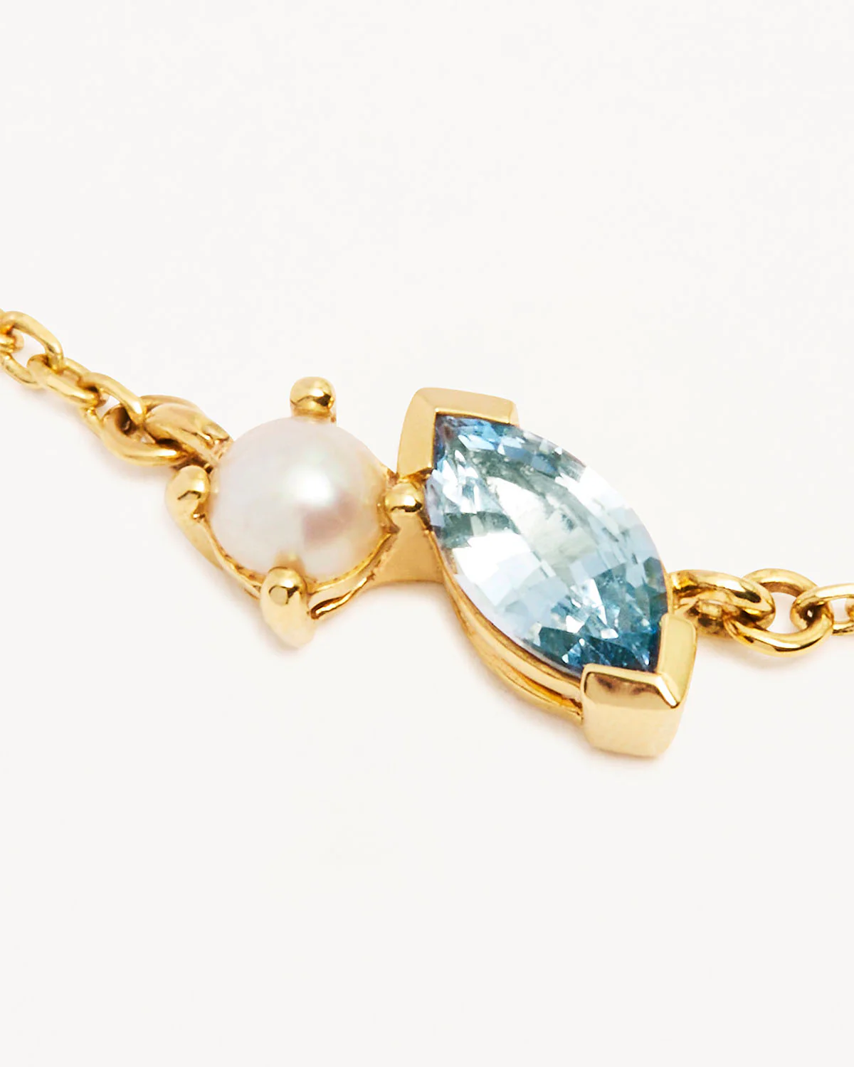 14k Solid Gold Into The Blue Bracelet - Image 3