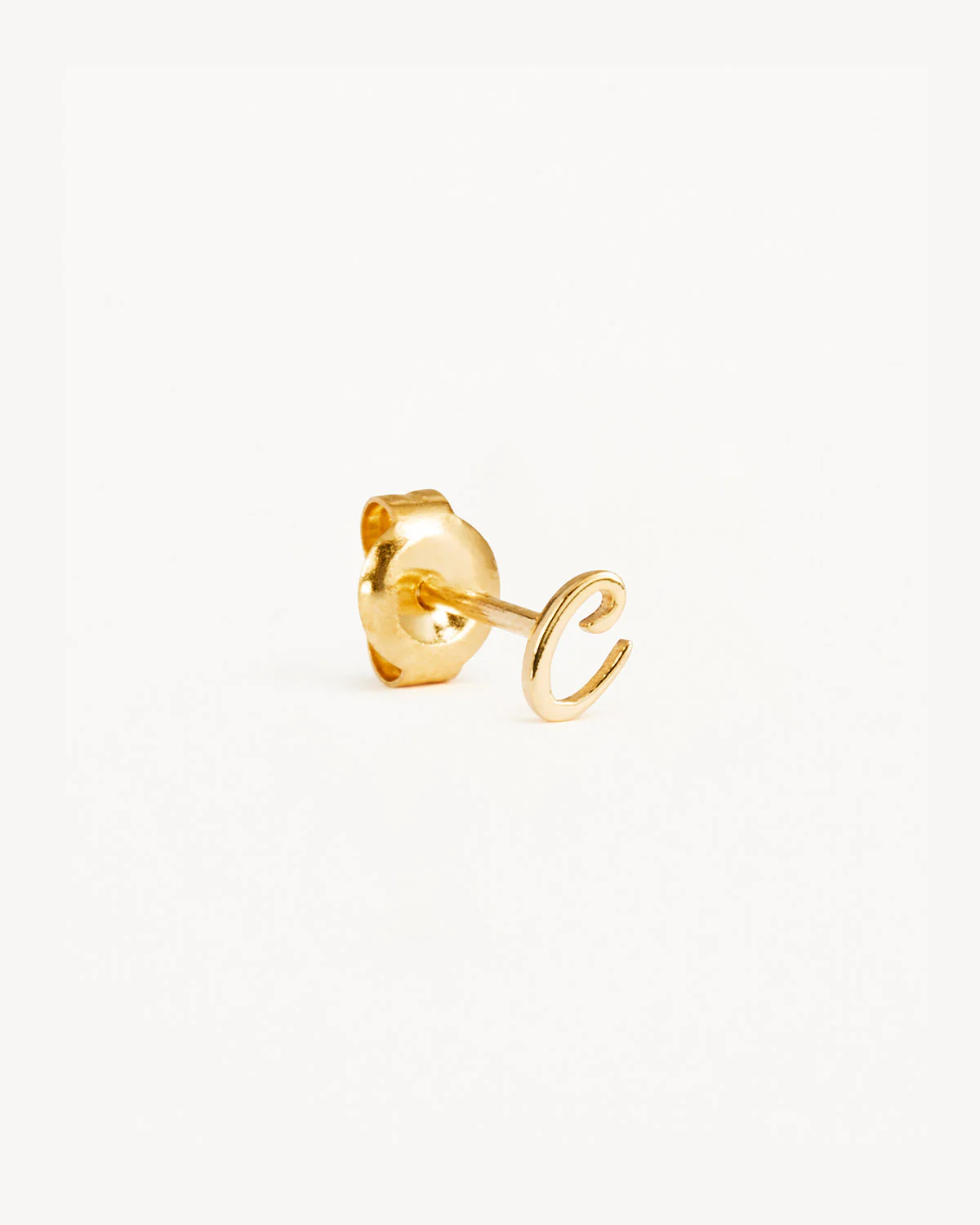 14k Solid Gold Love Letter Earring - Image 12