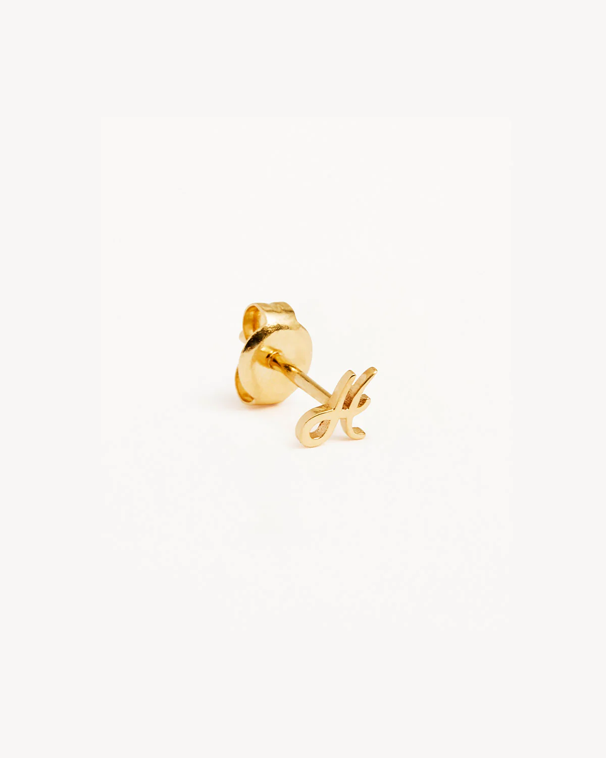 14k Solid Gold Love Letter Earring - Image 24