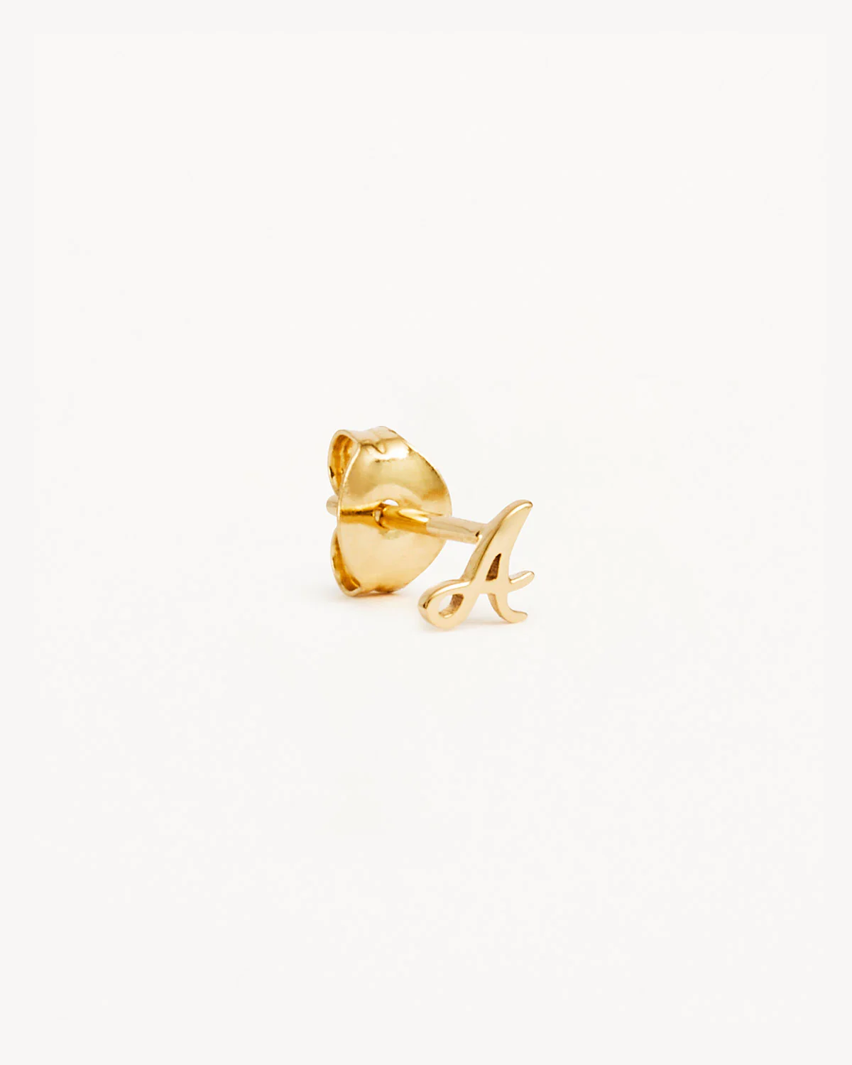 14k Solid Gold Love Letter Earring - Image 4