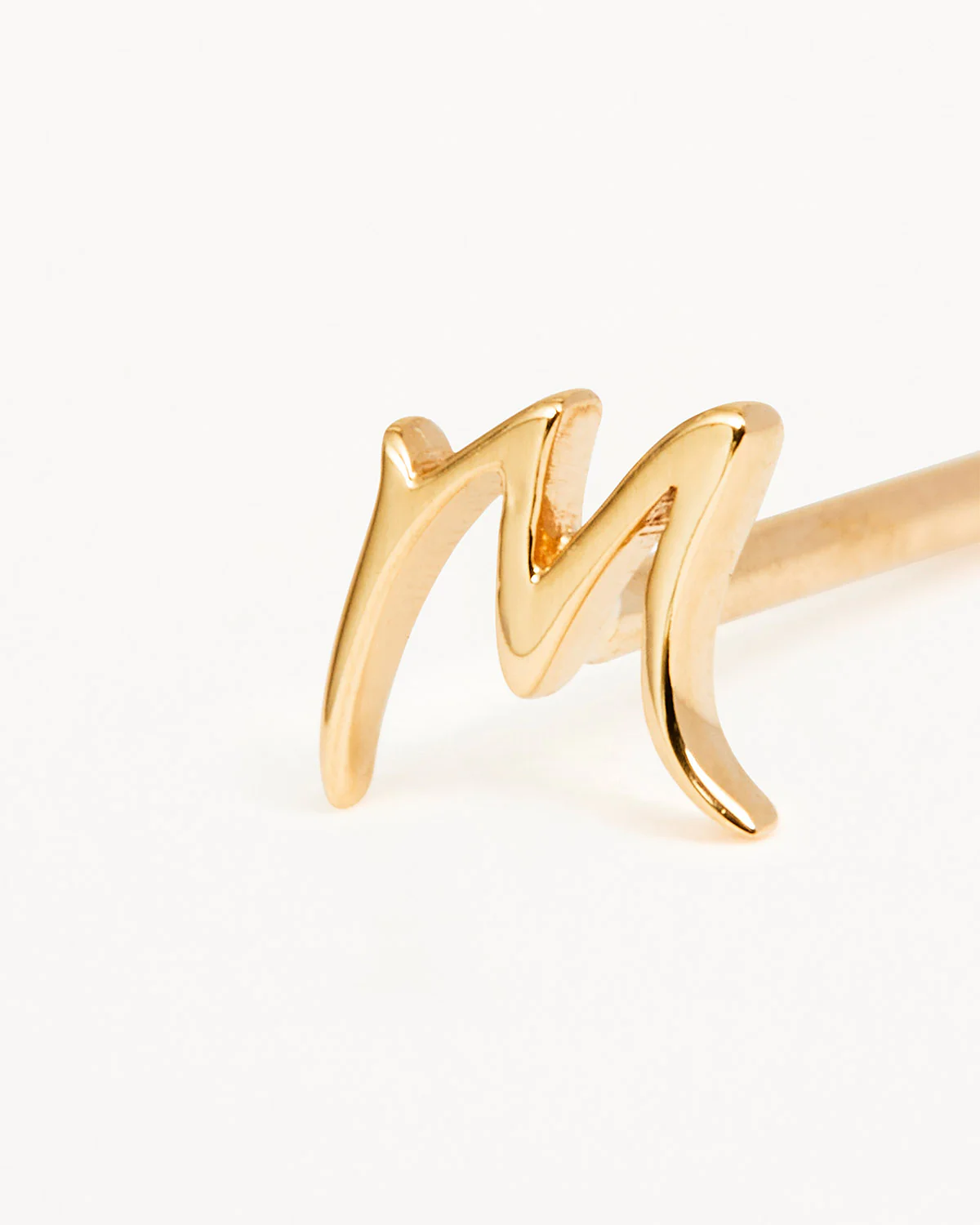 14k Solid Gold Love Letter Earring - Image 41