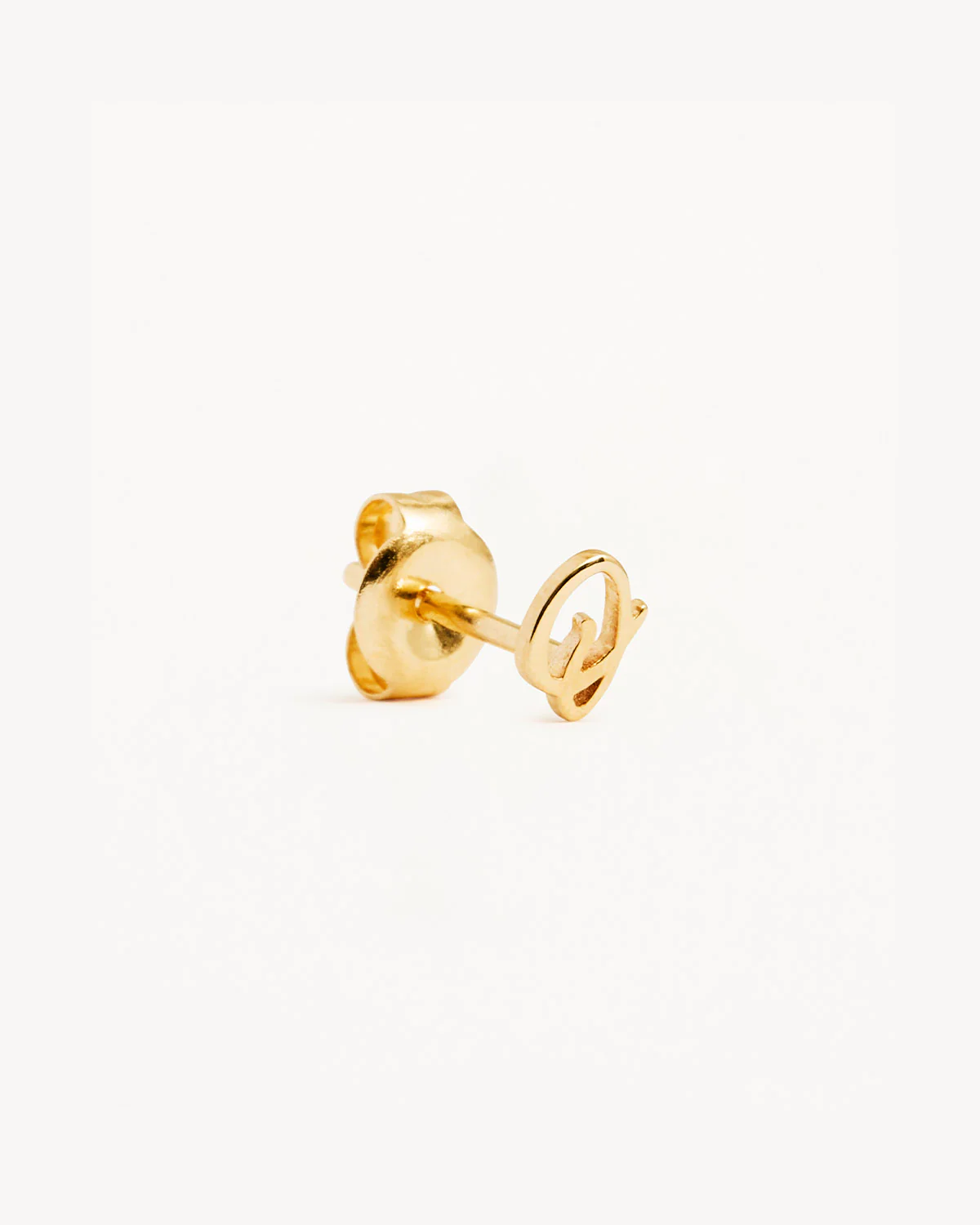 14k Solid Gold Love Letter Earring - Image 45
