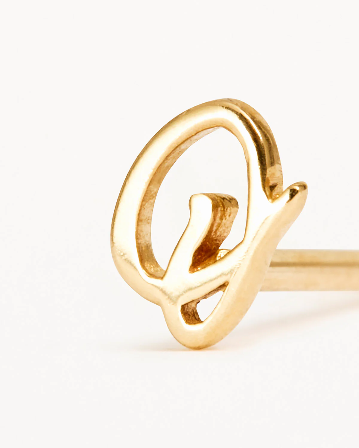 14k Solid Gold Love Letter Earring - Image 47