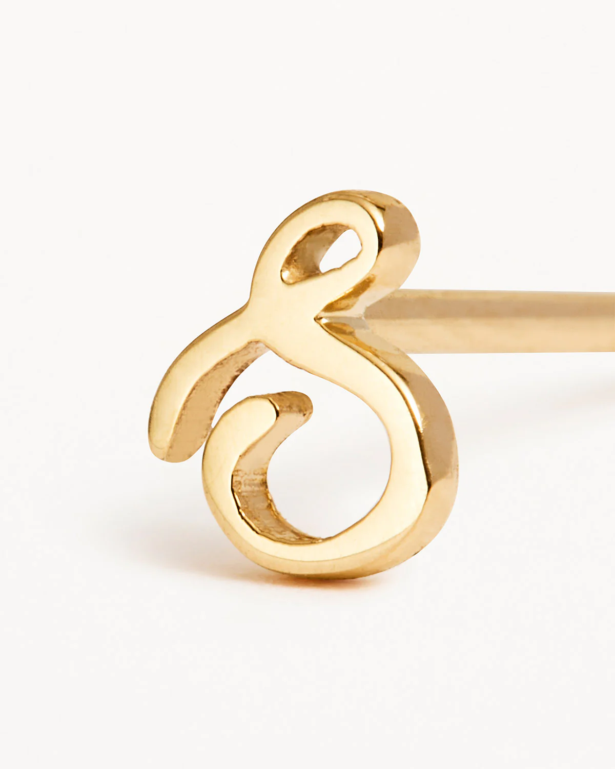 14k Solid Gold Love Letter Earring - Image 59