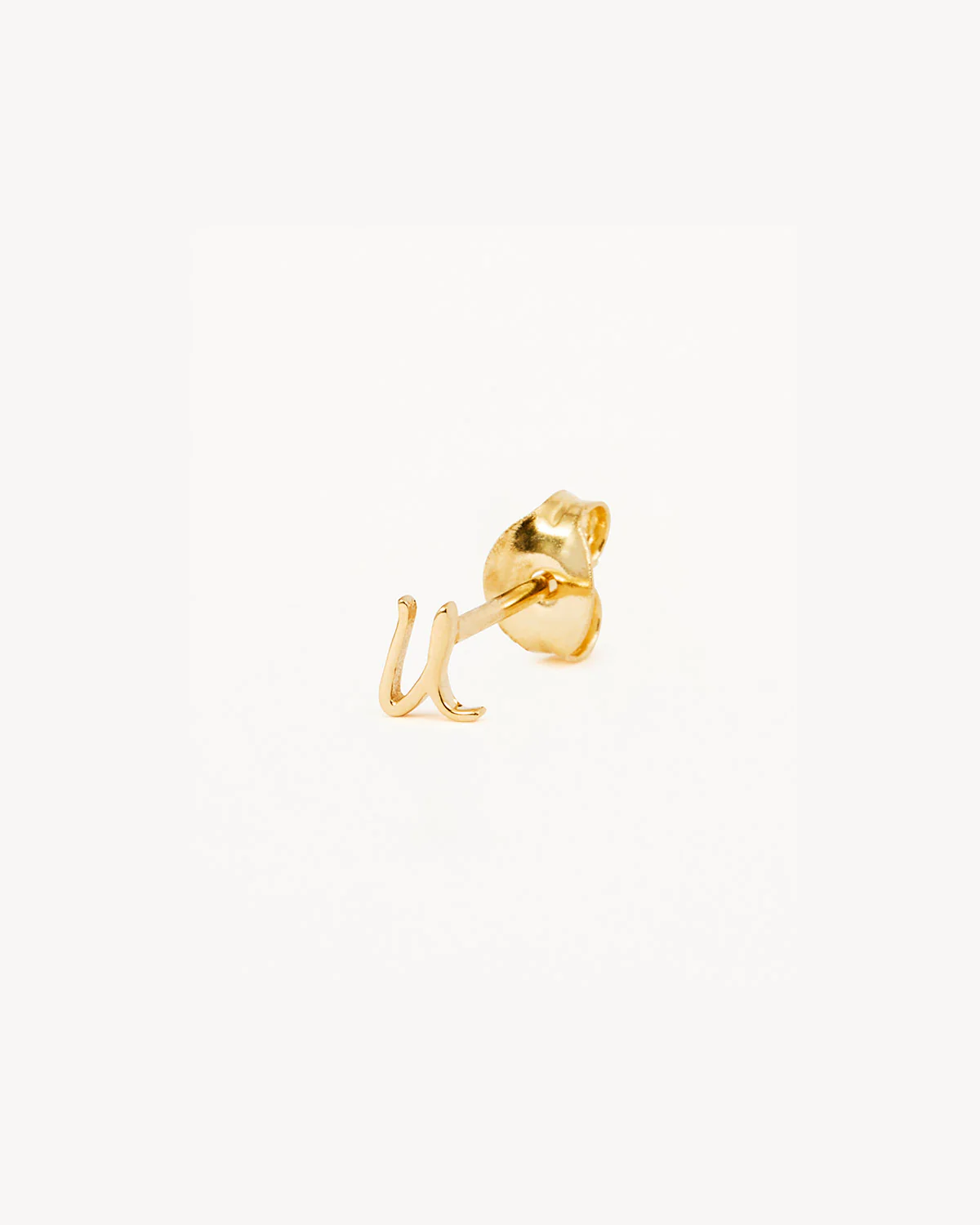 14k Solid Gold Love Letter Earring - Image 63