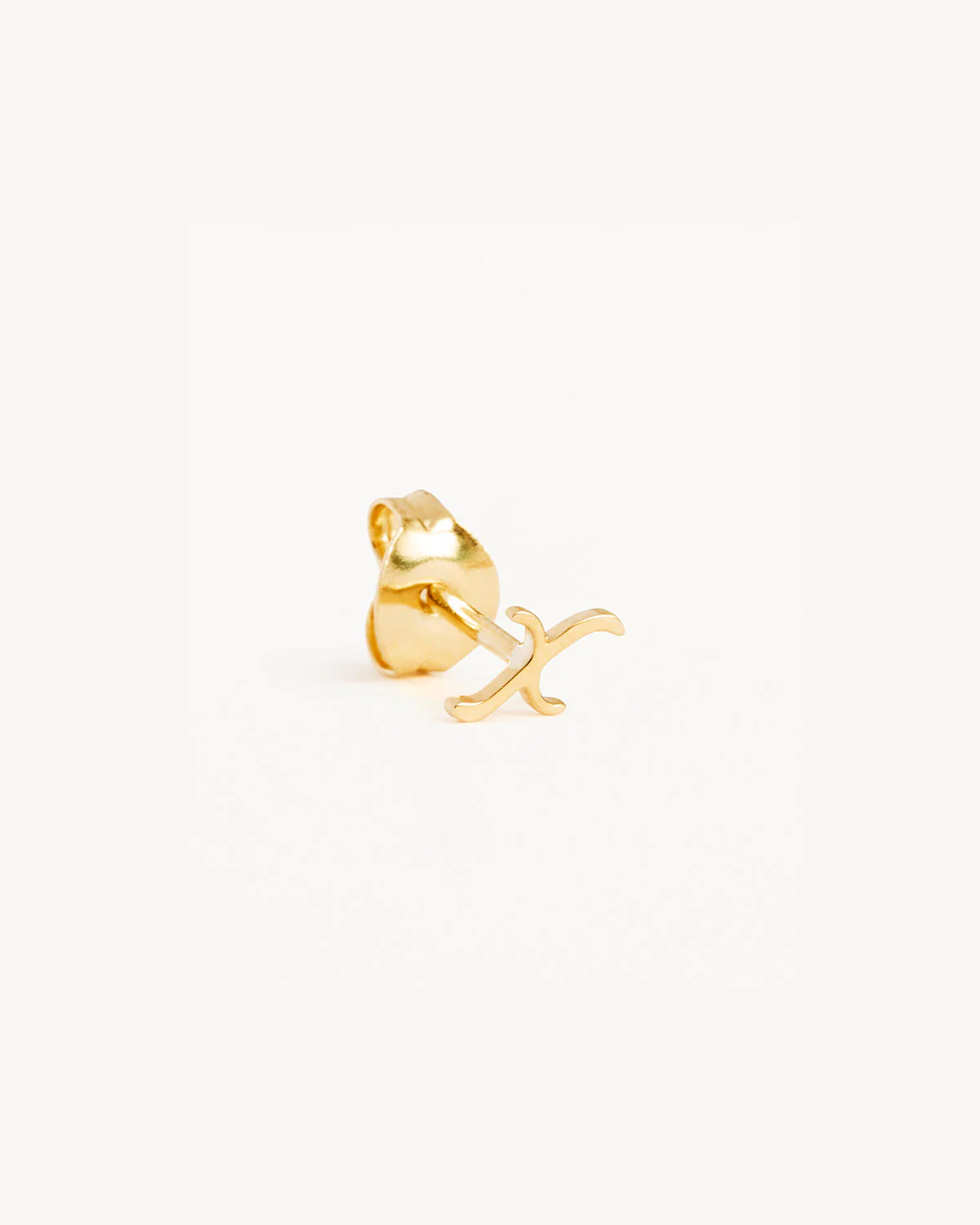 14k Solid Gold Love Letter Earring - Image 72