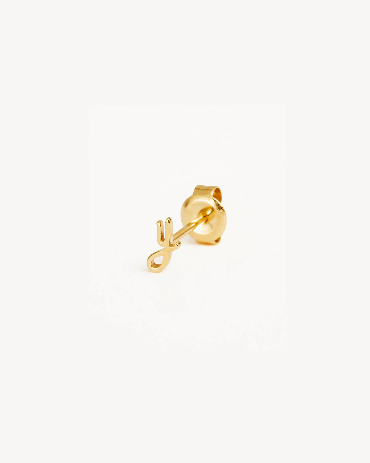 14k Solid Gold Love Letter Earring - Image 75
