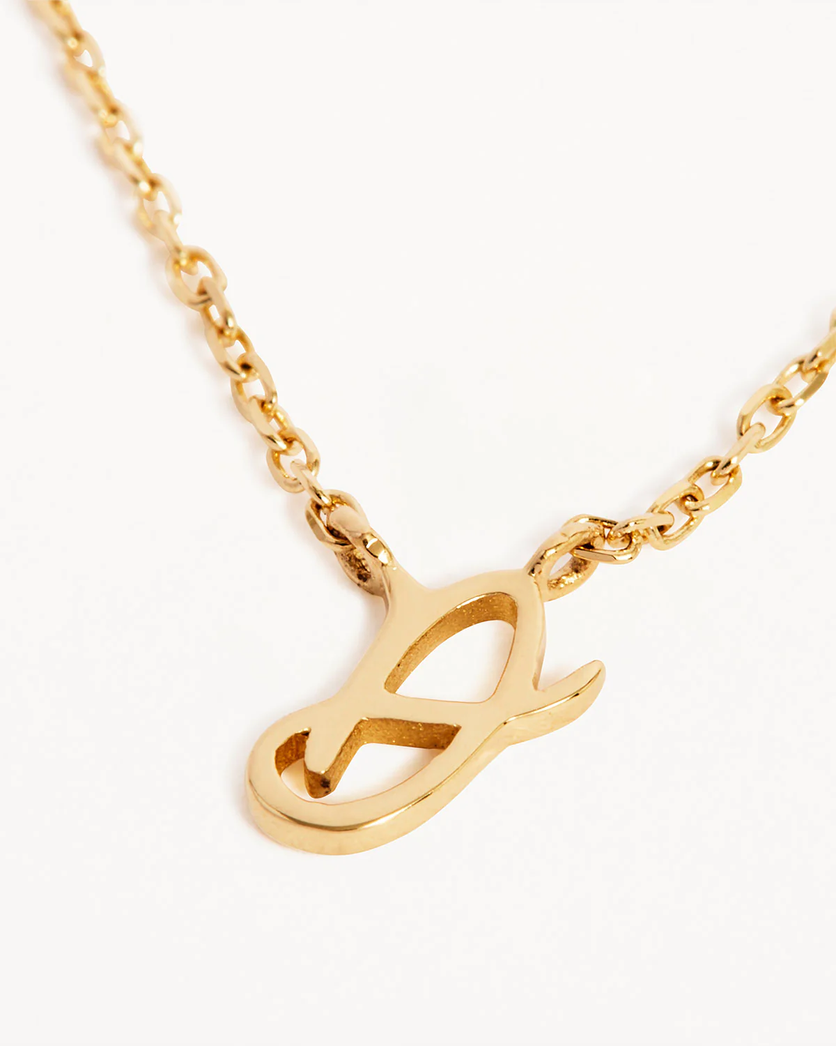 14k Solid Gold Love Letter Necklace - Image 6