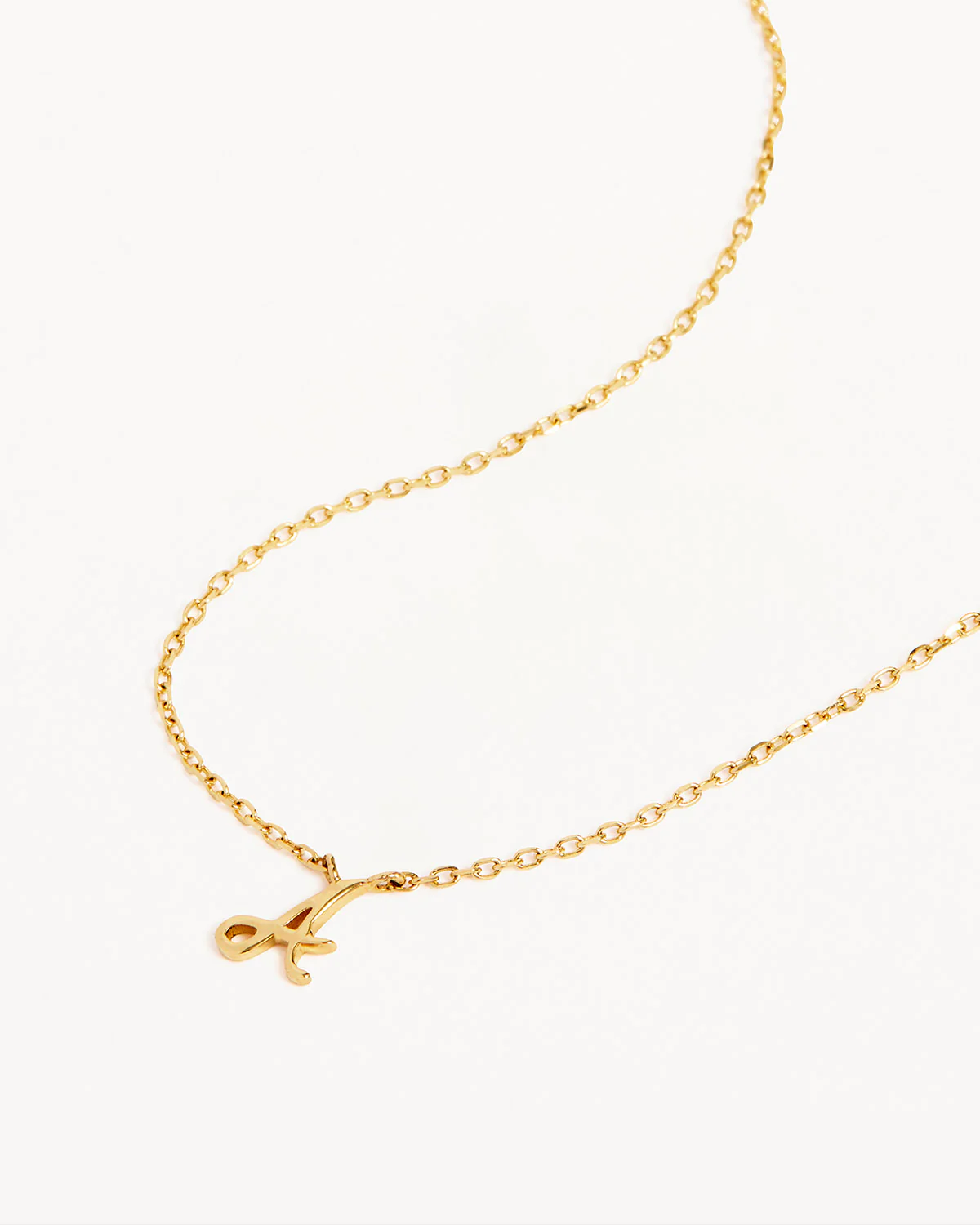 14k Solid Gold Love Letter Necklace - Image 7