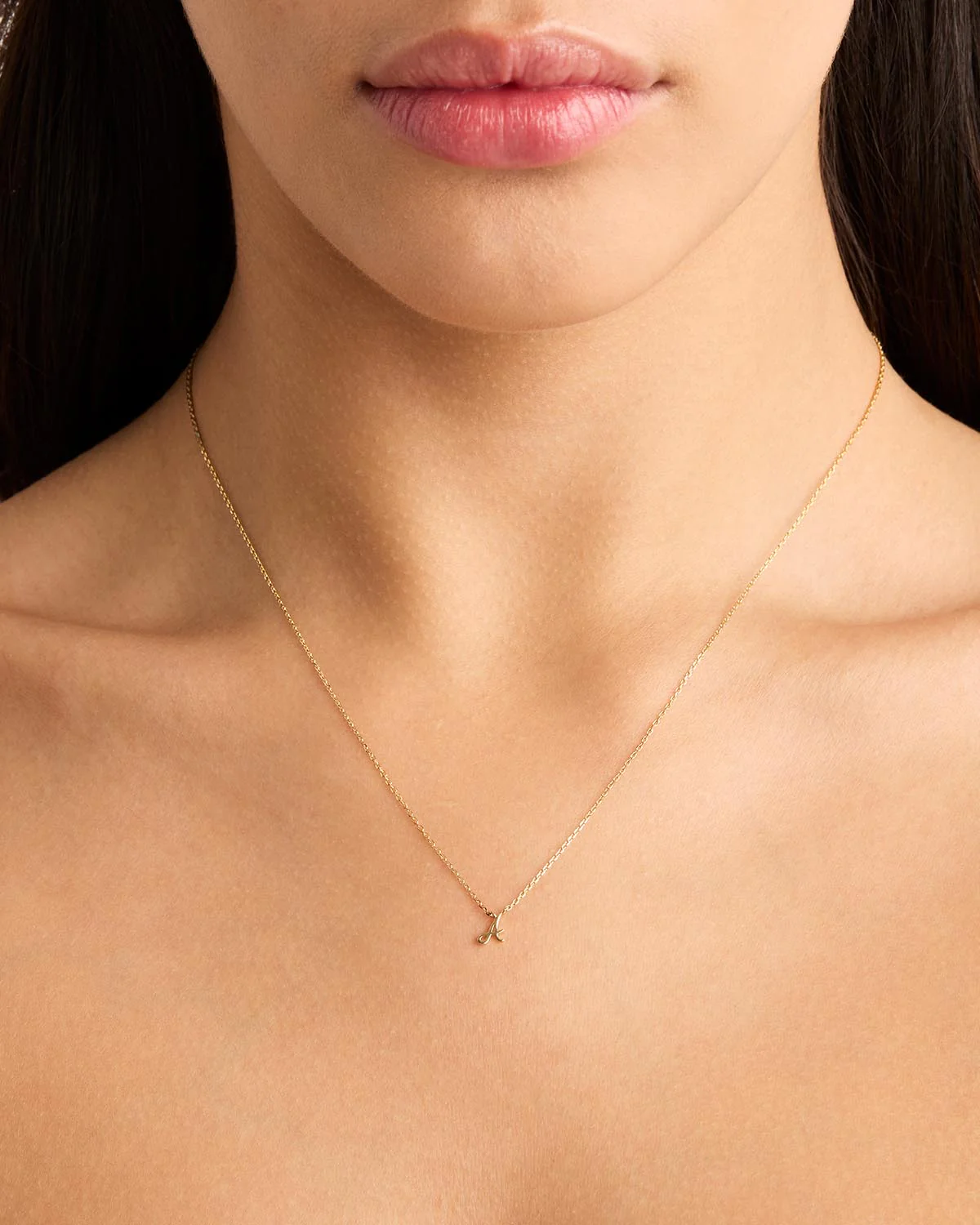 14k Solid Gold Love Letter Necklace - Image 8