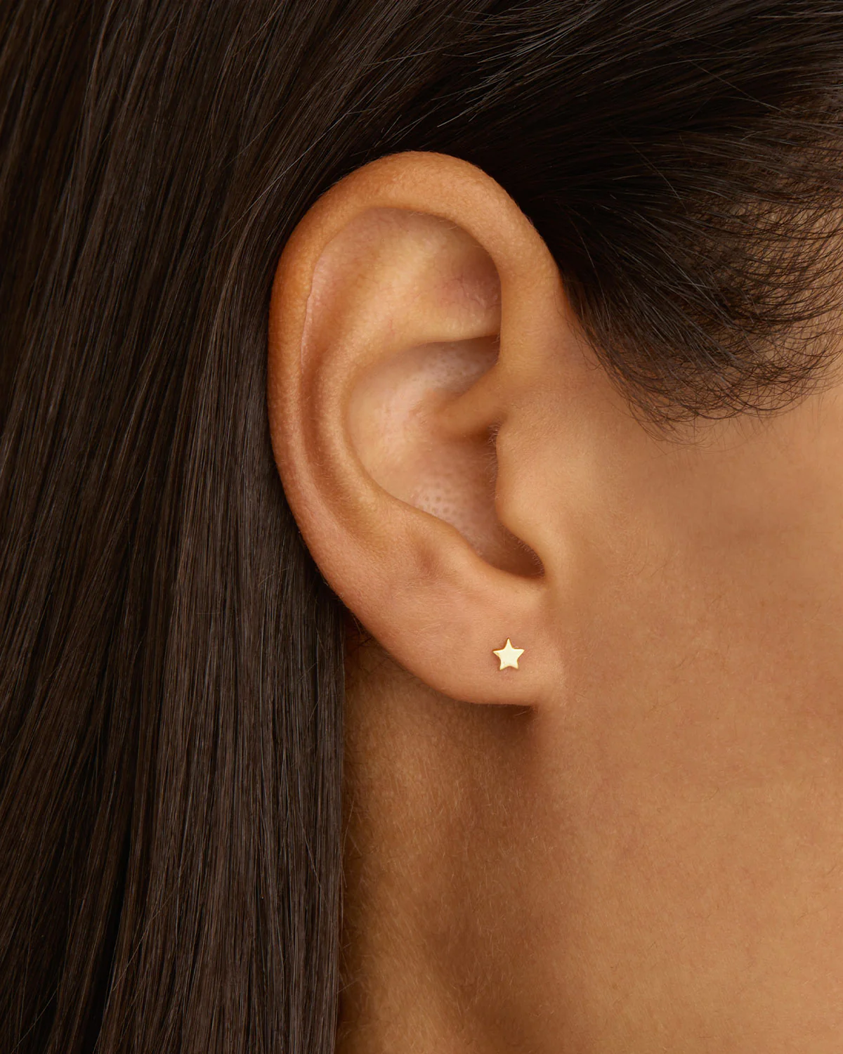 14k Solid Gold Stellar Cartilage Flatback Earring - Image 2