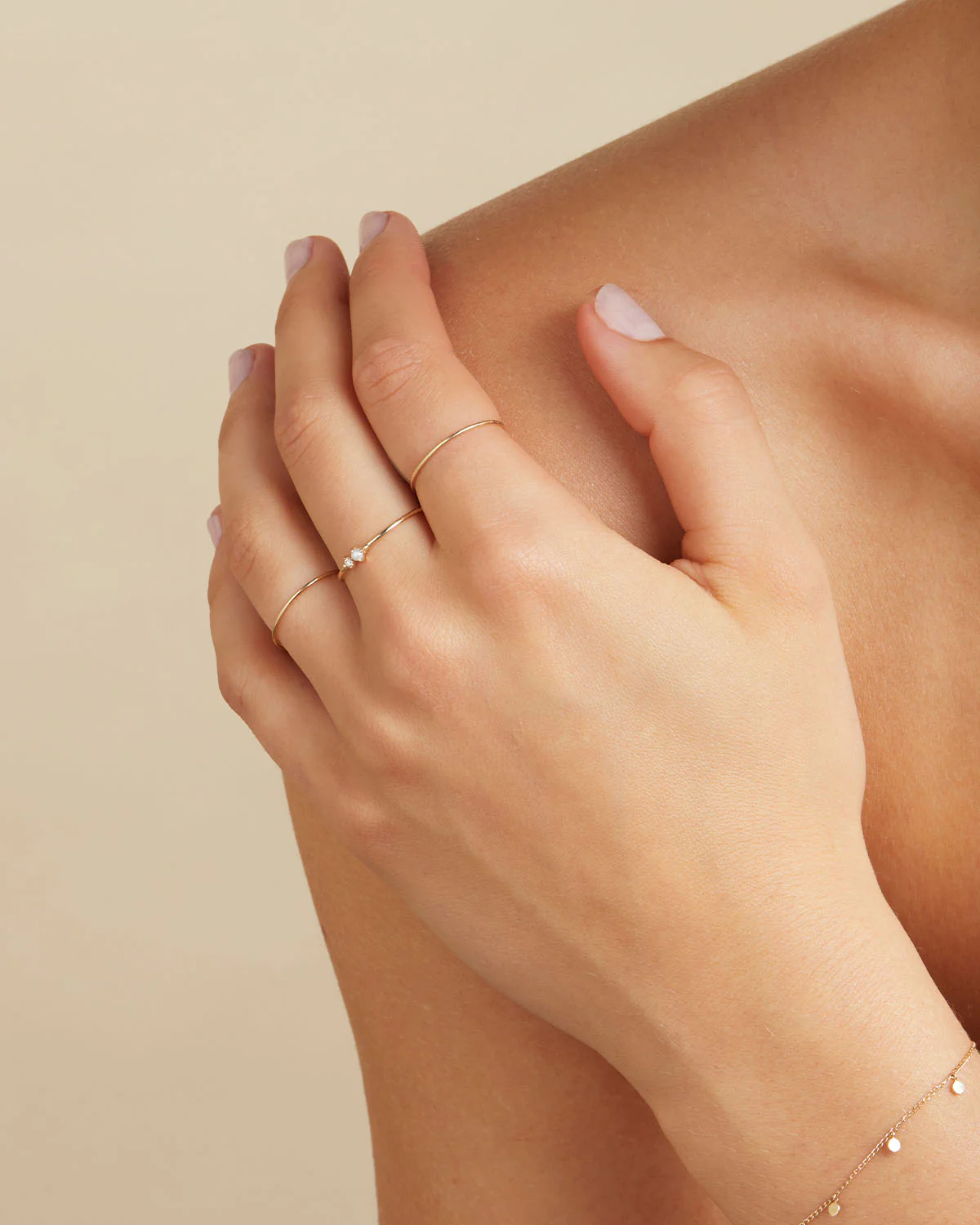 14k Solid Gold Sweet Purity Ring - Image 4