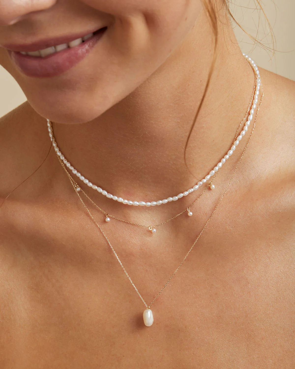 14k Solid Gold Tranquillity Necklace - Image 4
