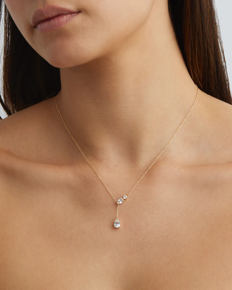 14k Solid Gold With All My Heart Sapphire Necklace - Image 2