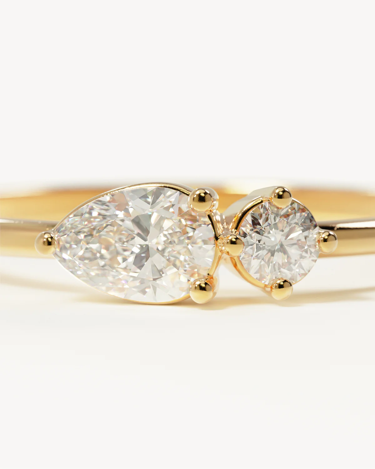 14k Solid Gold With All My Heart Sapphire Ring - Image 3