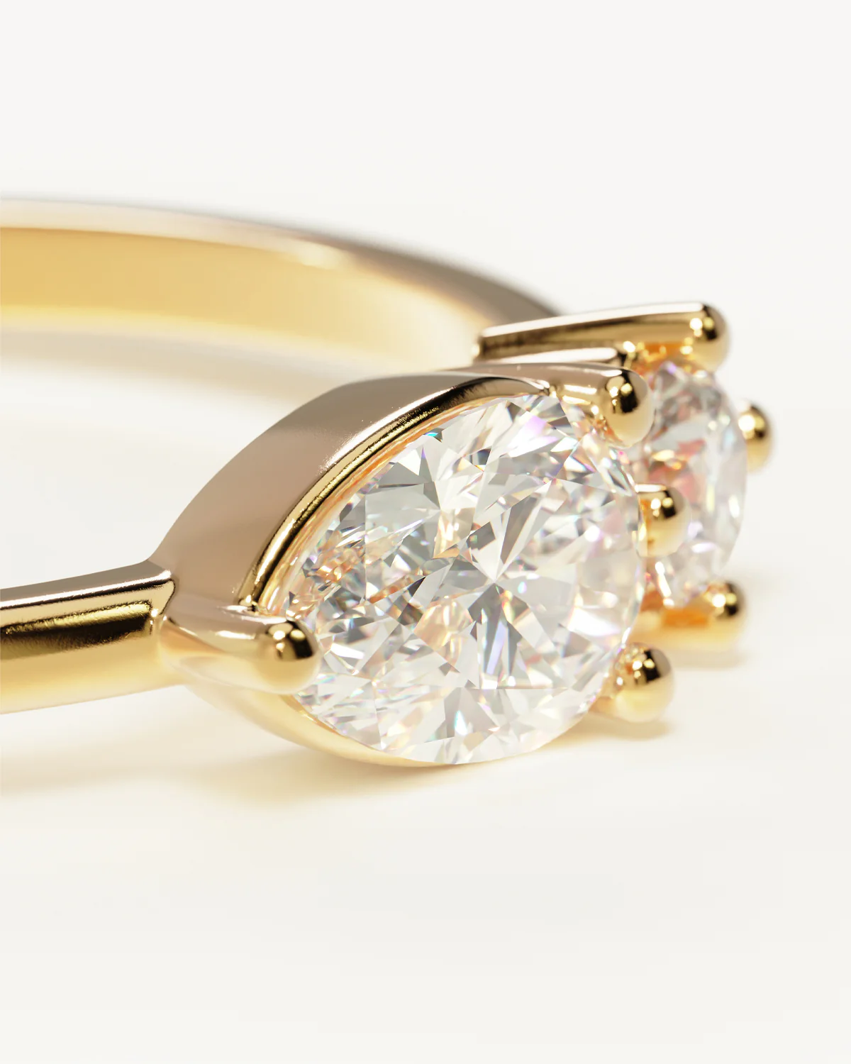 14k Solid Gold With All My Heart Sapphire Ring - Image 4