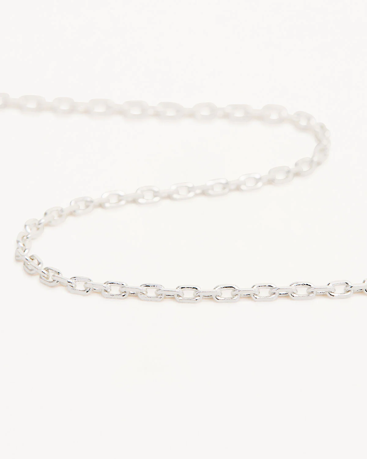 14k Solid White Gold 18" Signature Chain Necklace - Image 3