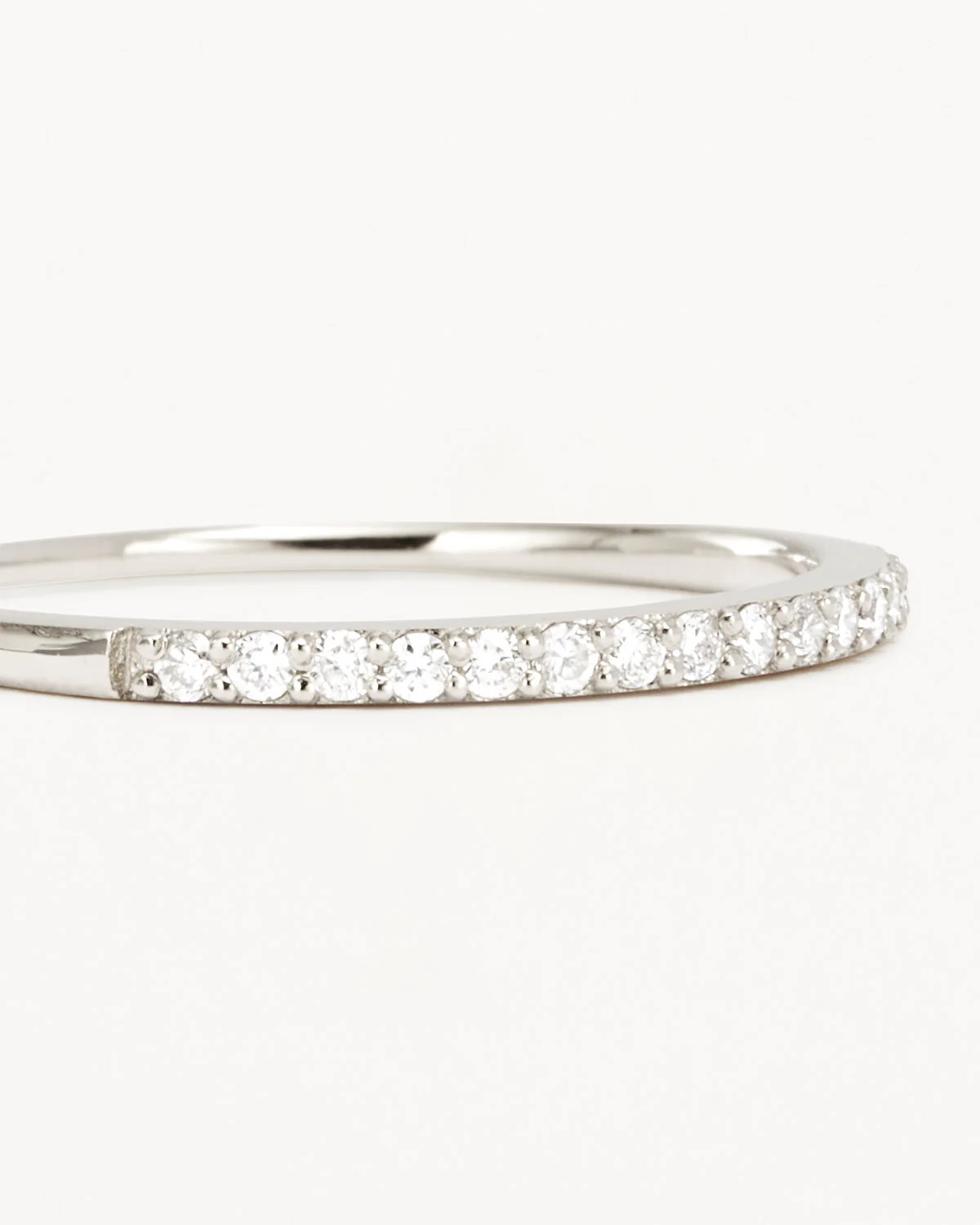 14k Solid White Gold Diamond Halo Ring - Image 3