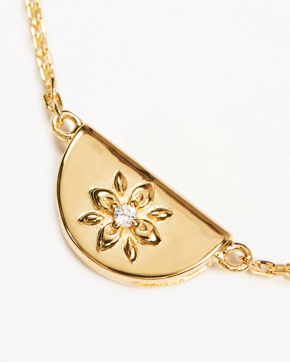 18k Gold Vermeil Lotus Bracelet - Image 3