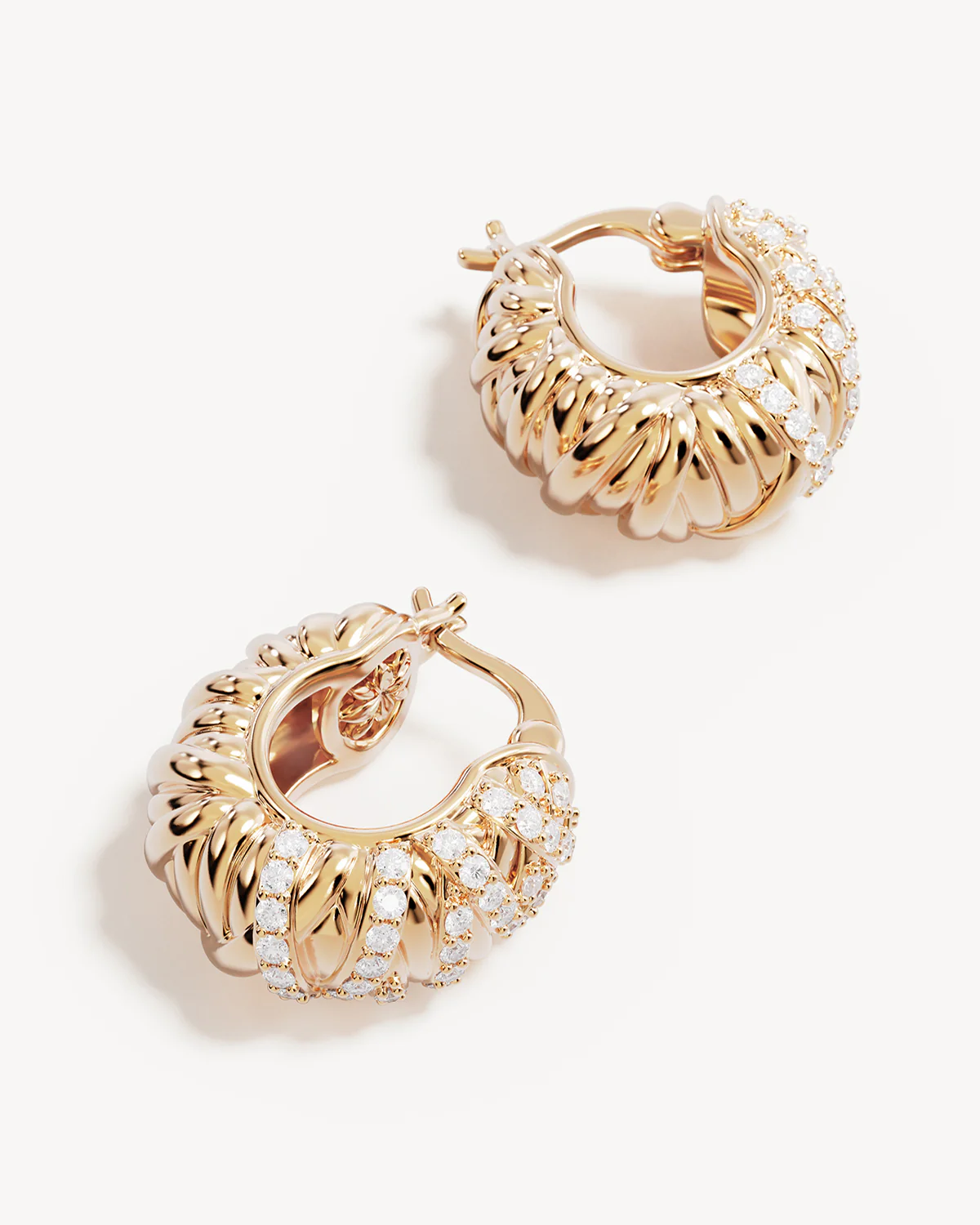18k Gold Plated Connected Souls Hoops - Image 3