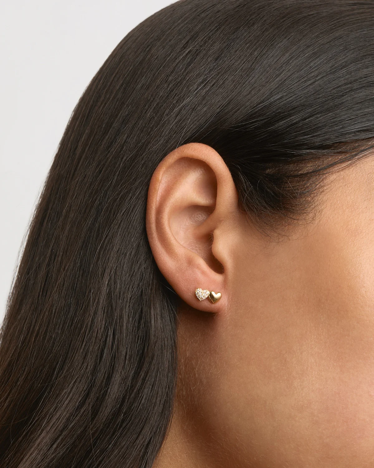18k Gold Vermeil Always By Your Side Stud Earrings - Image 2
