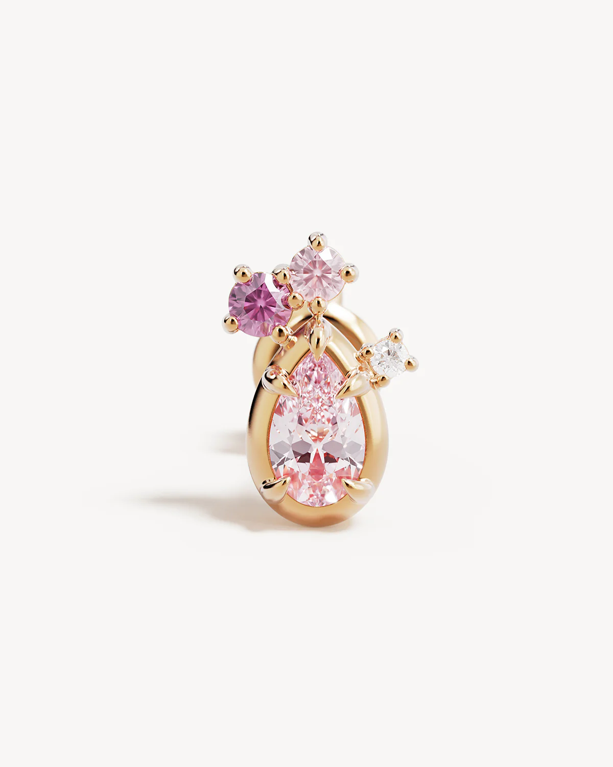 18k Gold Vermeil Awaken Love Stud Earrings - Image 3