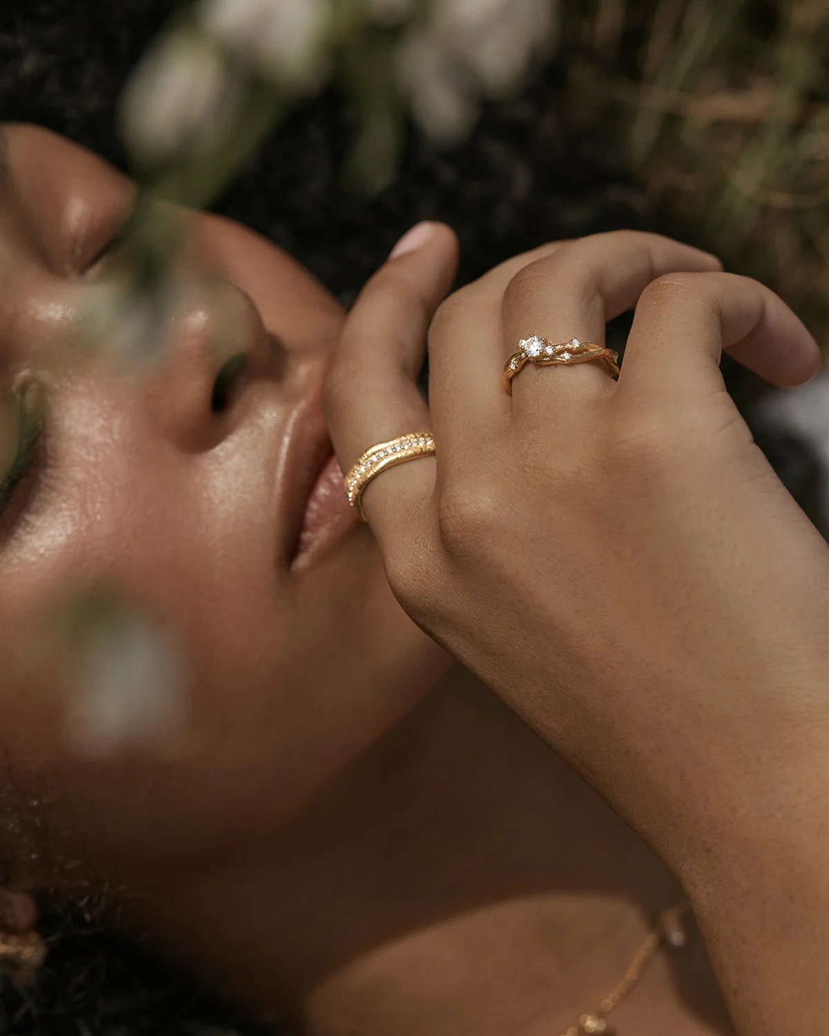18k Gold Vermeil Begin Again Band Ring - Image 5