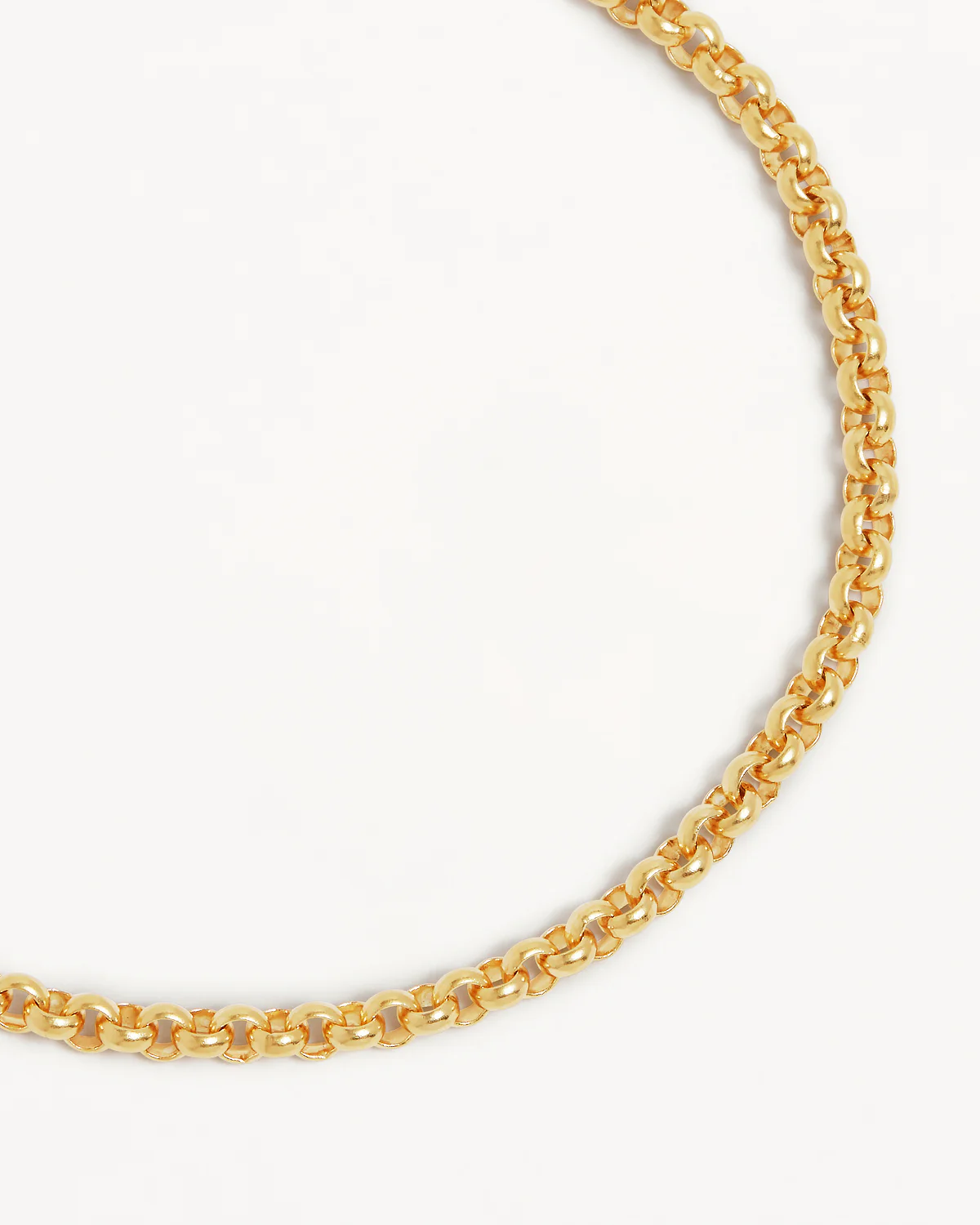 18k Gold Vermeil Belcher Chain Bracelet - Image 3