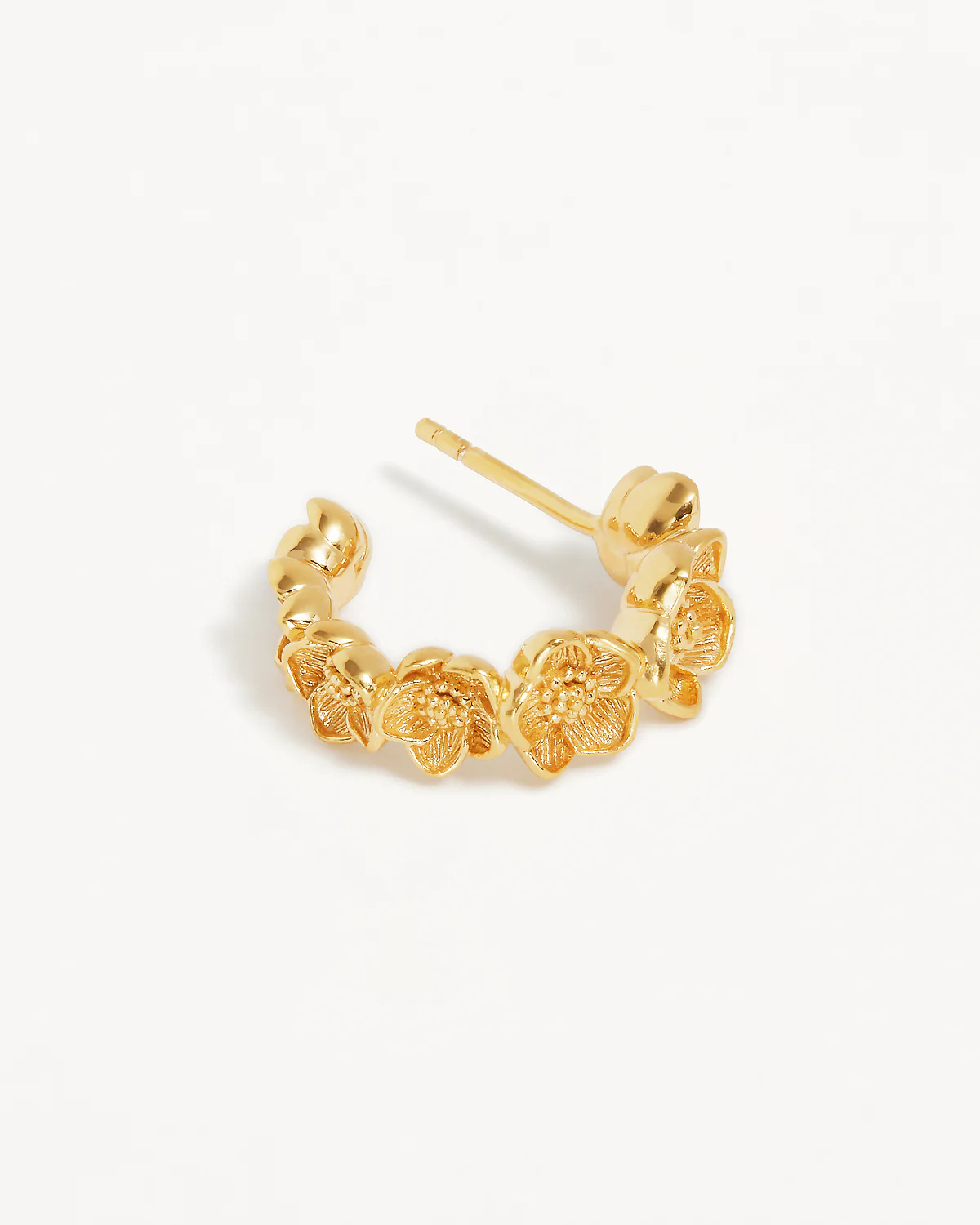 18k Gold Vermeil Bloom With Grace Hoops - Image 3