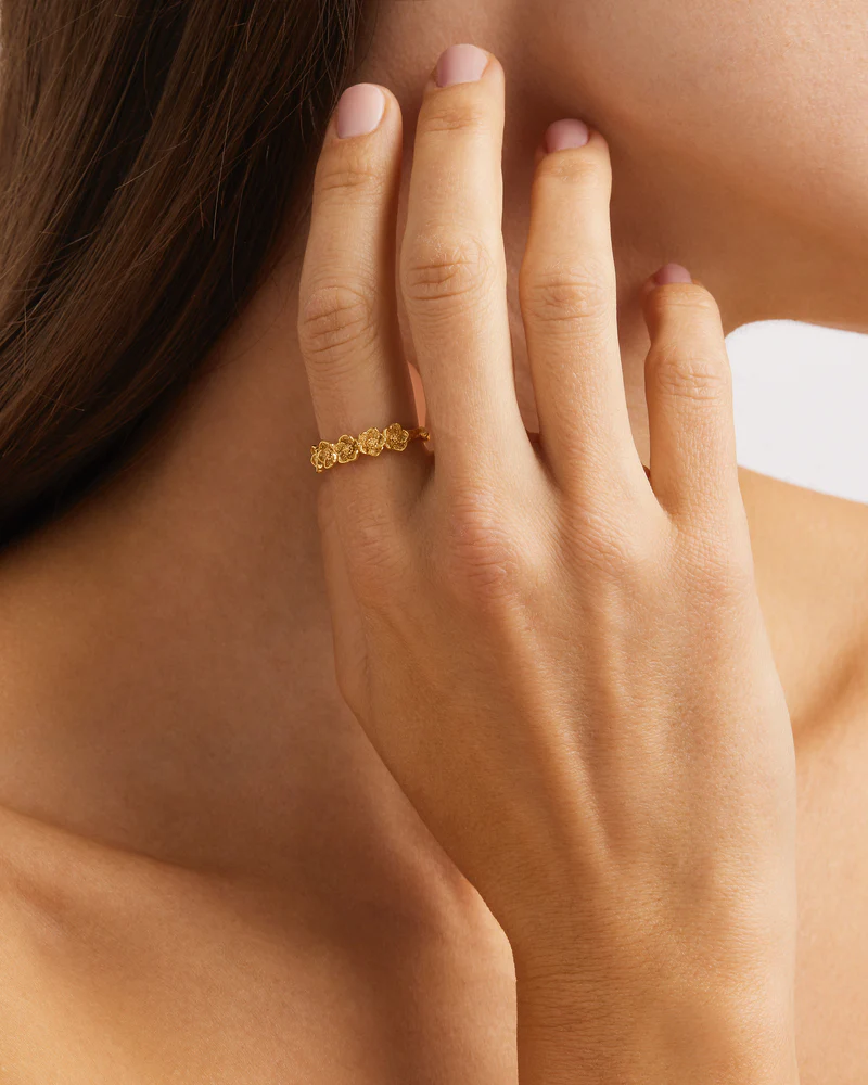 18k Gold Vermeil Bloom With Grace Ring - Image 2