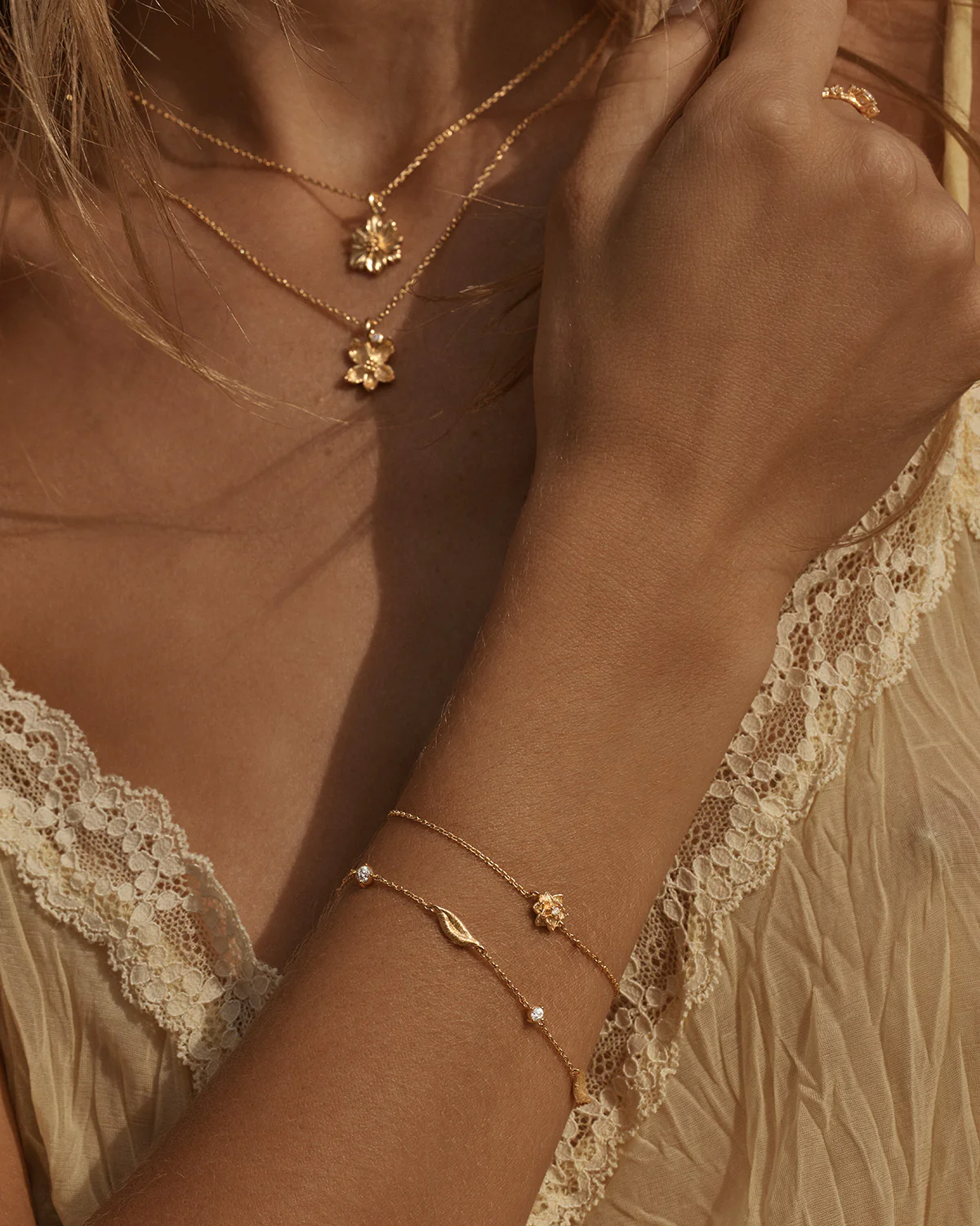 18k Gold Vermeil Bloom Within Lotus Bracelet - Image 5