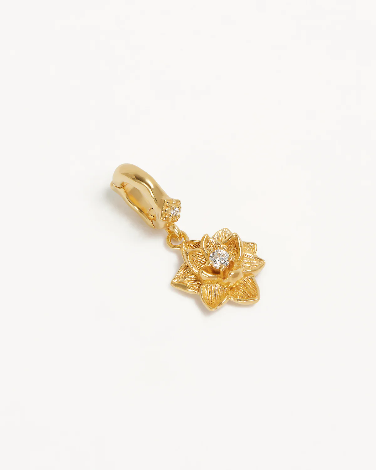 18k Gold Vermeil Bloom Within Lotus Pendant - Image 3